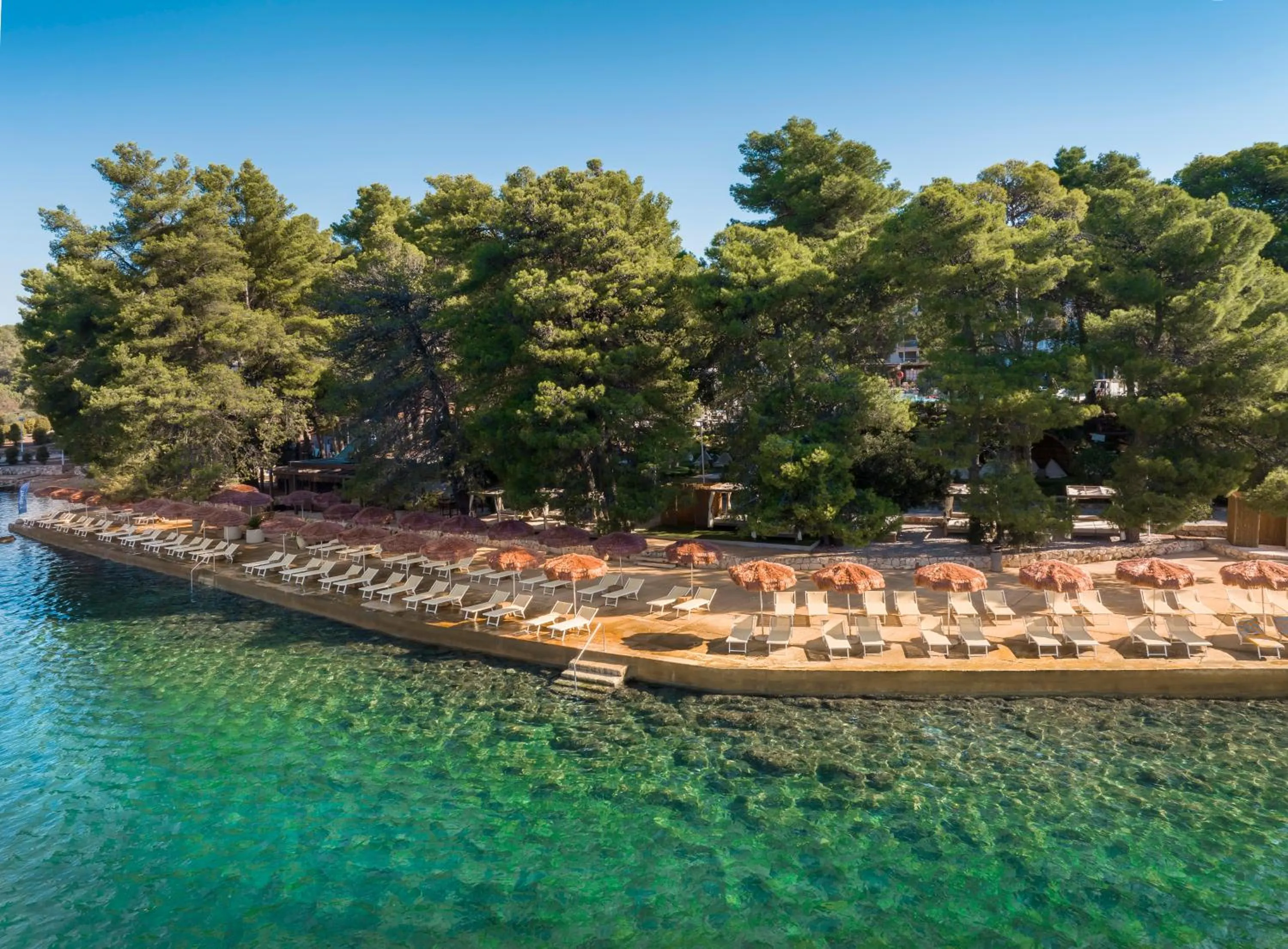 Beach in PLACES Hvar Hotel by Valamar