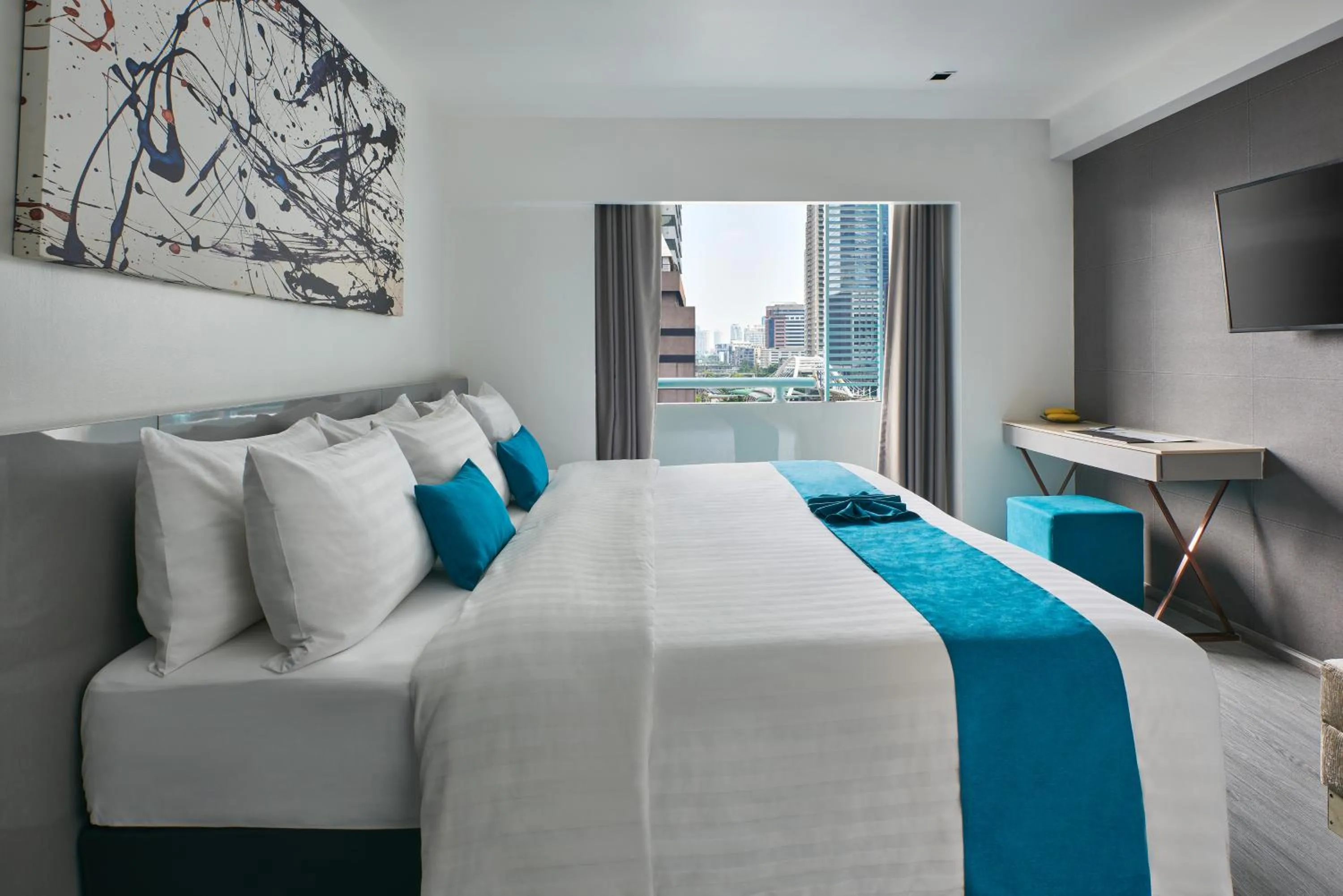 Bedroom, Bed in Haven't Met Bangkok Silom by Cross Collection