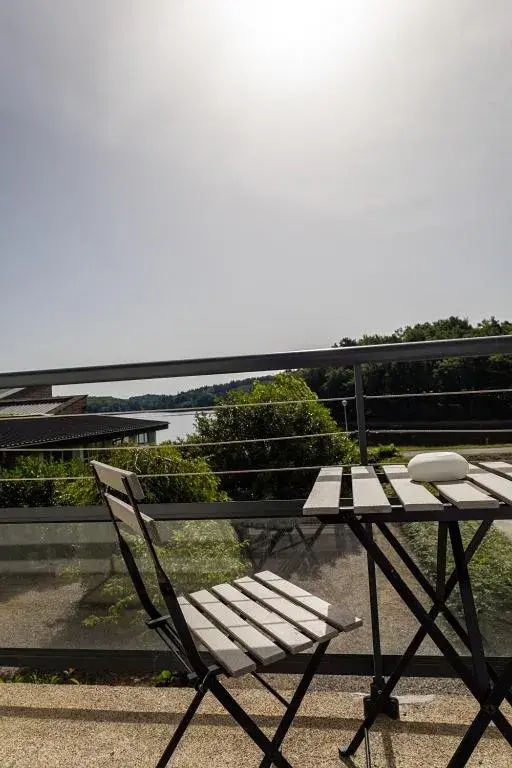 Lake view in Logis Hotel du Lac Lake view in Logis Hotel du Lac