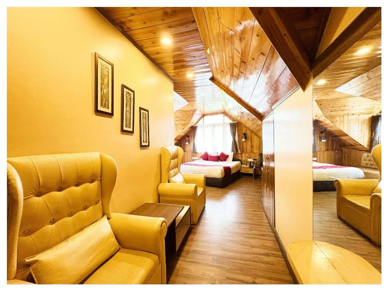 Living room in Hotel Zambala Retreat & Spa Darjeeling