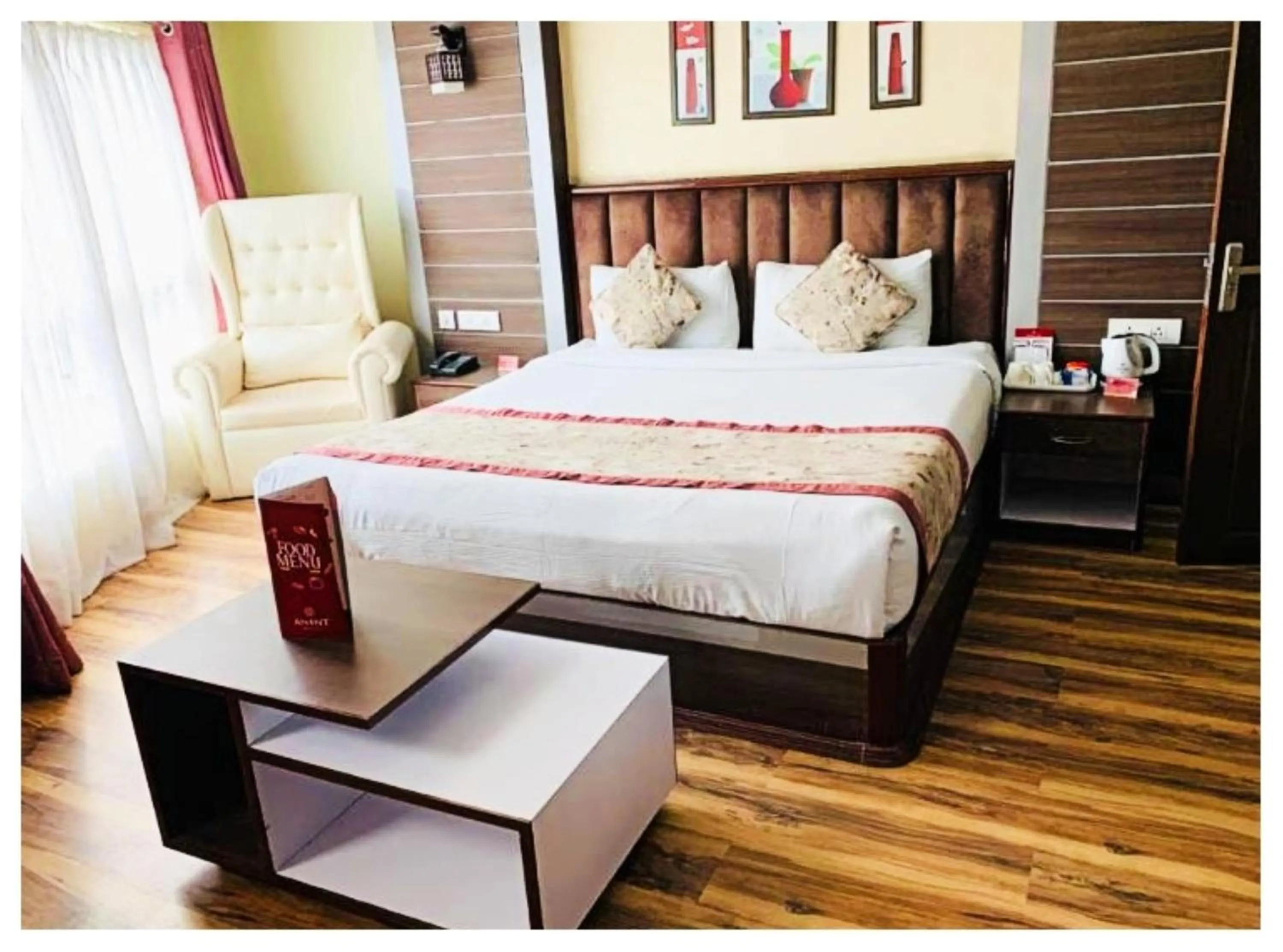 Bed in Hotel Zambala Retreat & Spa Darjeeling