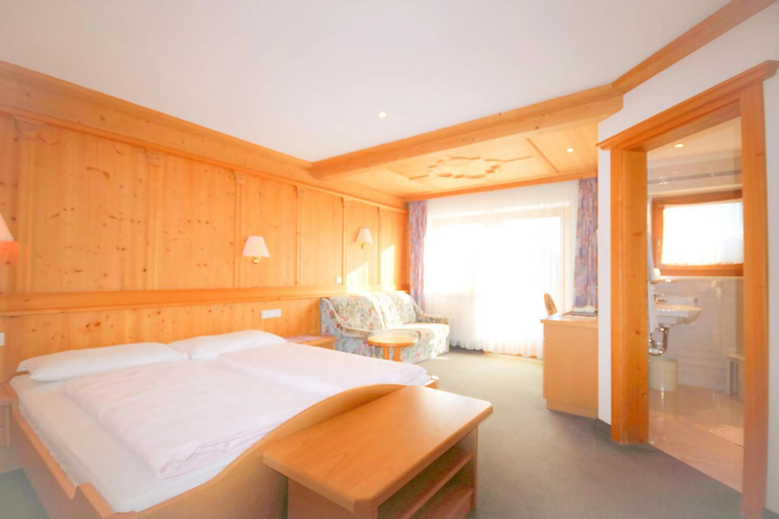 Bedroom, Bed in Pension Maria