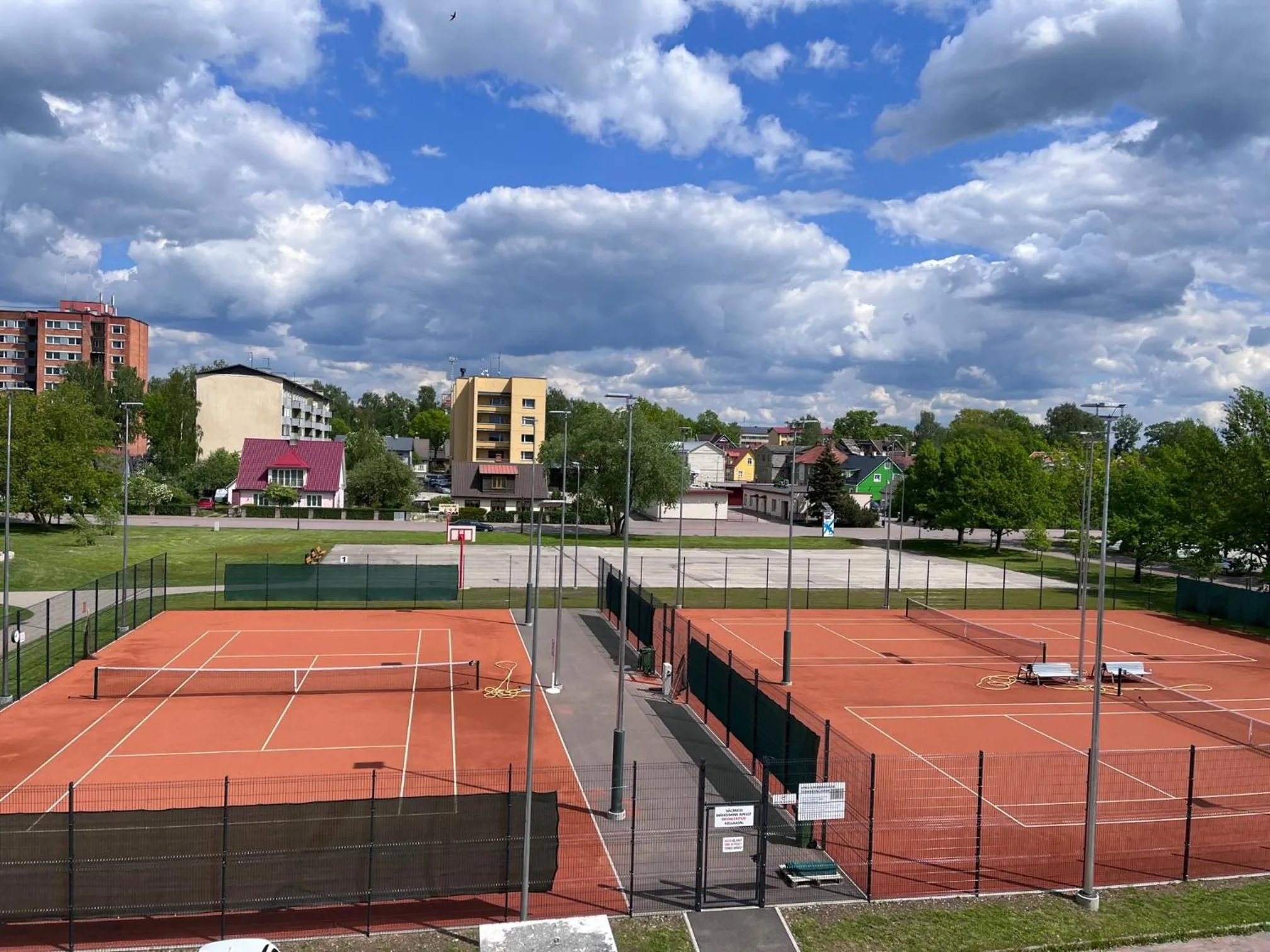 Tennis court in Hotell Tamula