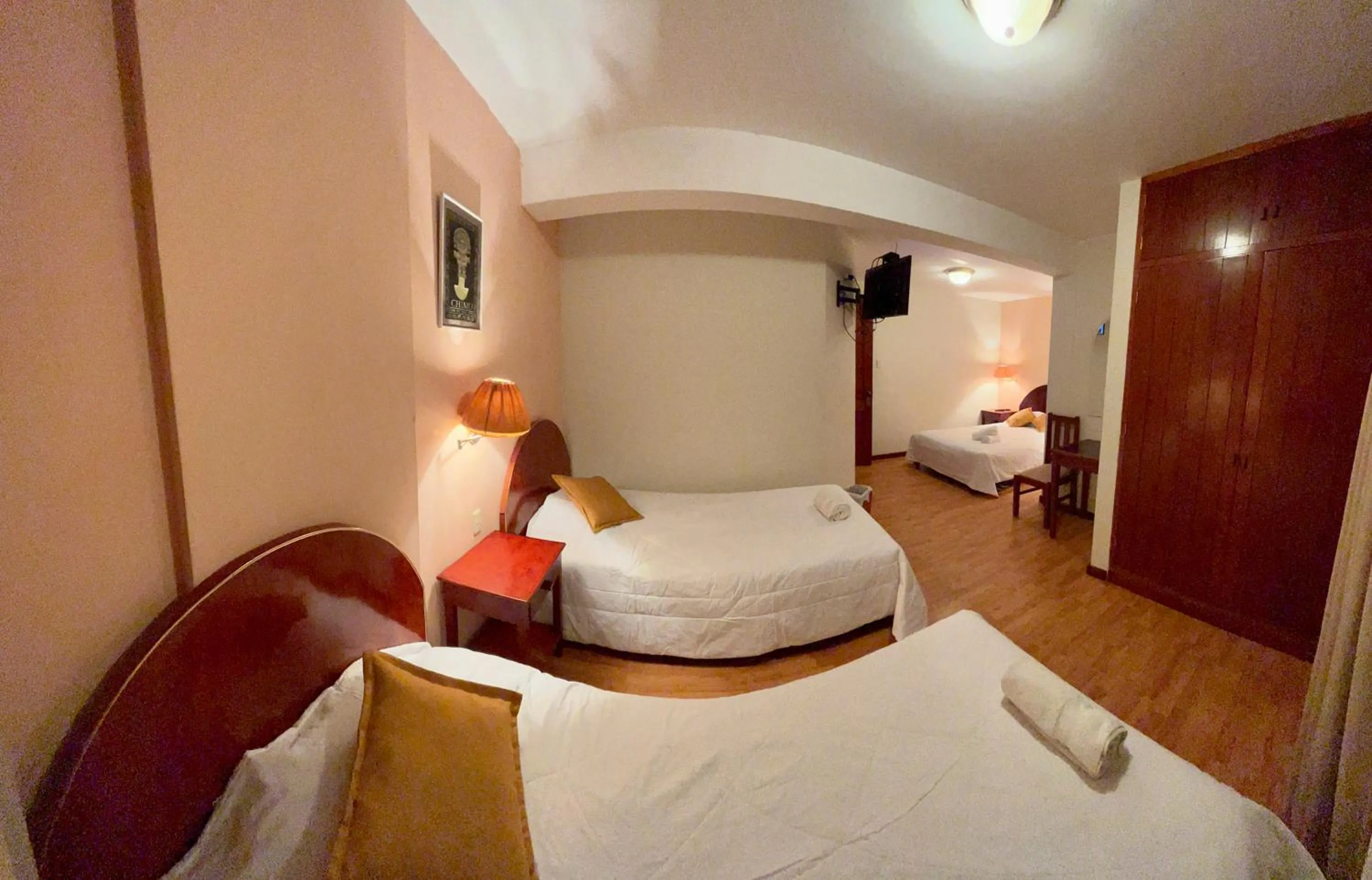 Bed in Hotel Vilandre