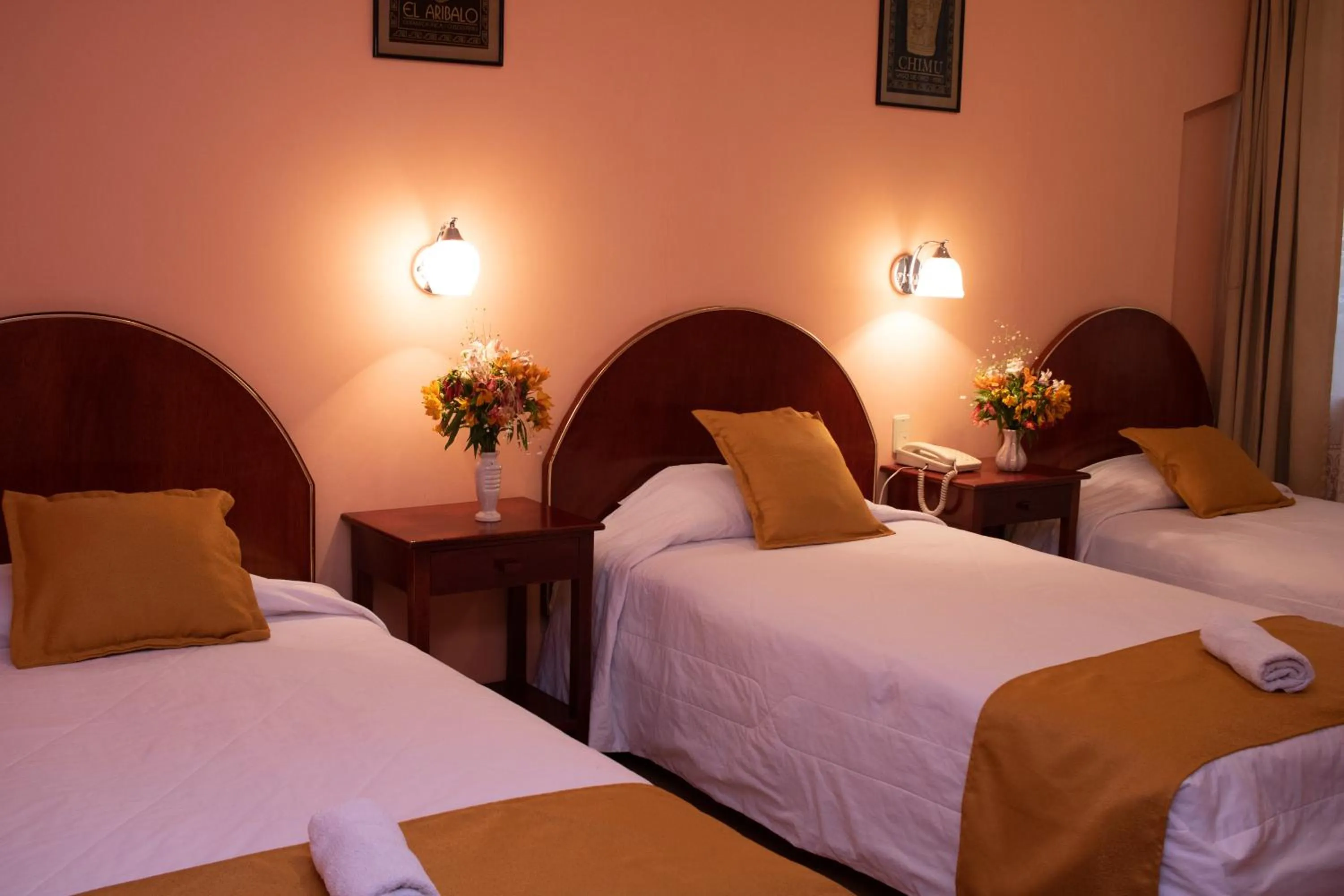 Bed in Hotel Vilandre