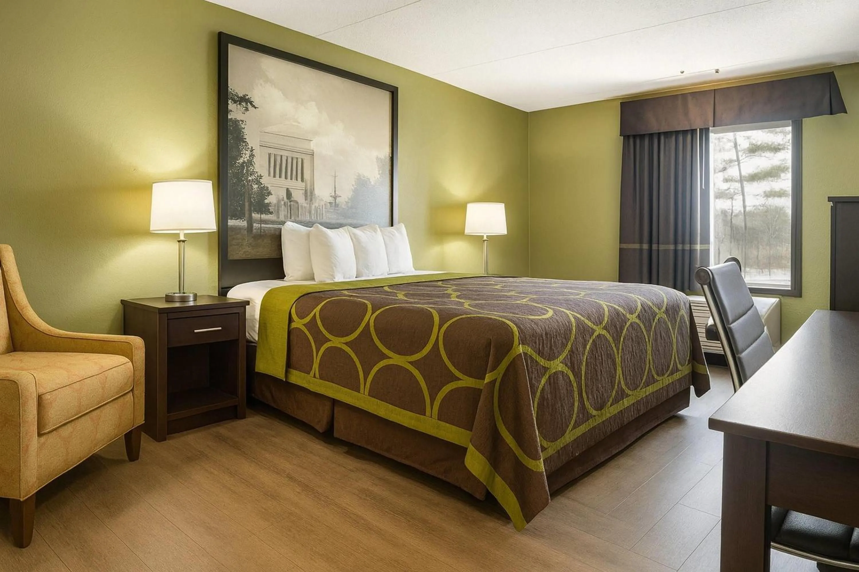 Photo of the whole room, Bed in Super 8 by Wyndham Indianapolis South