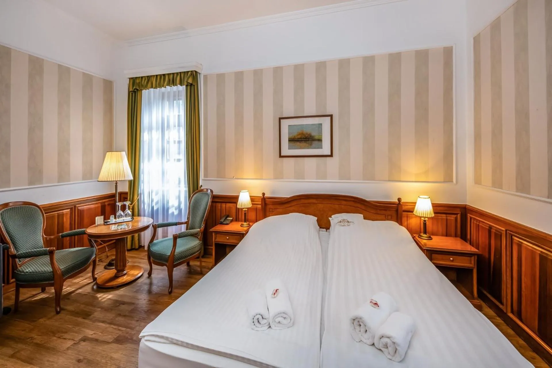 Bed in Kastélyhotel Sasvár Resort