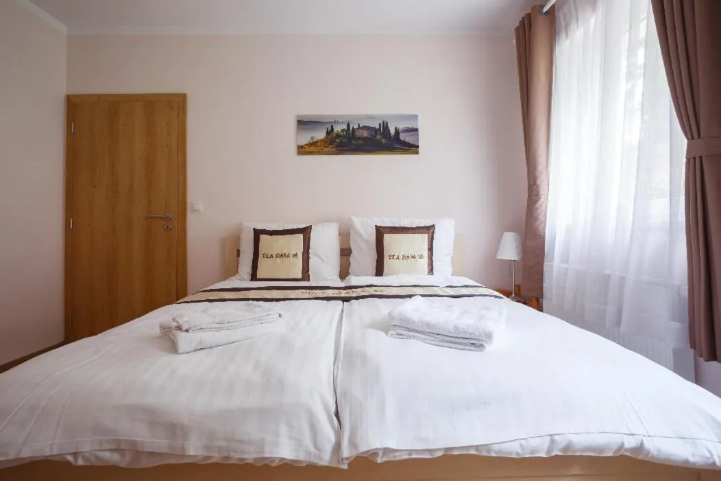 Bed in Diana Apartments Karlovy Vary