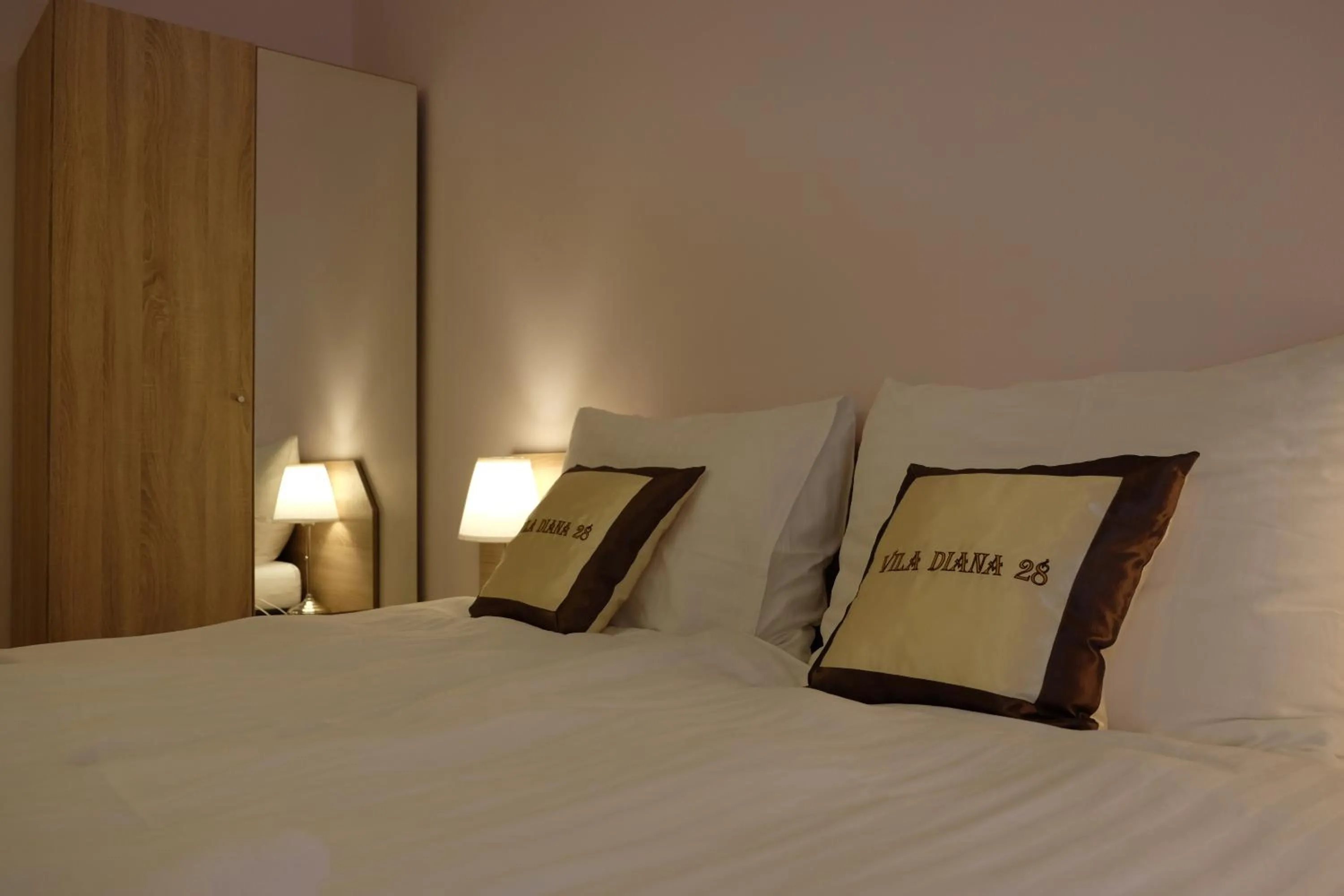 Bed in Diana Apartments Karlovy Vary