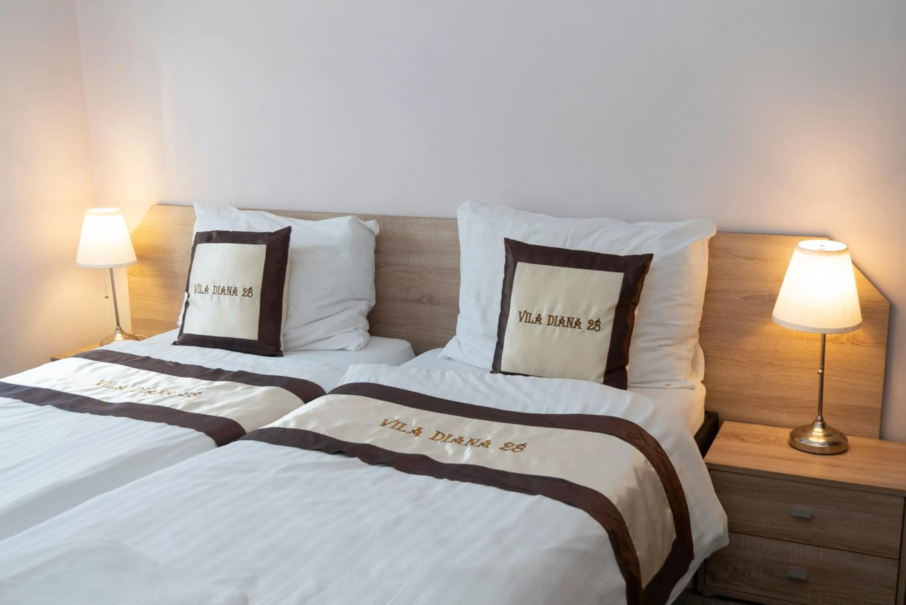 Bed in Diana Apartments Karlovy Vary