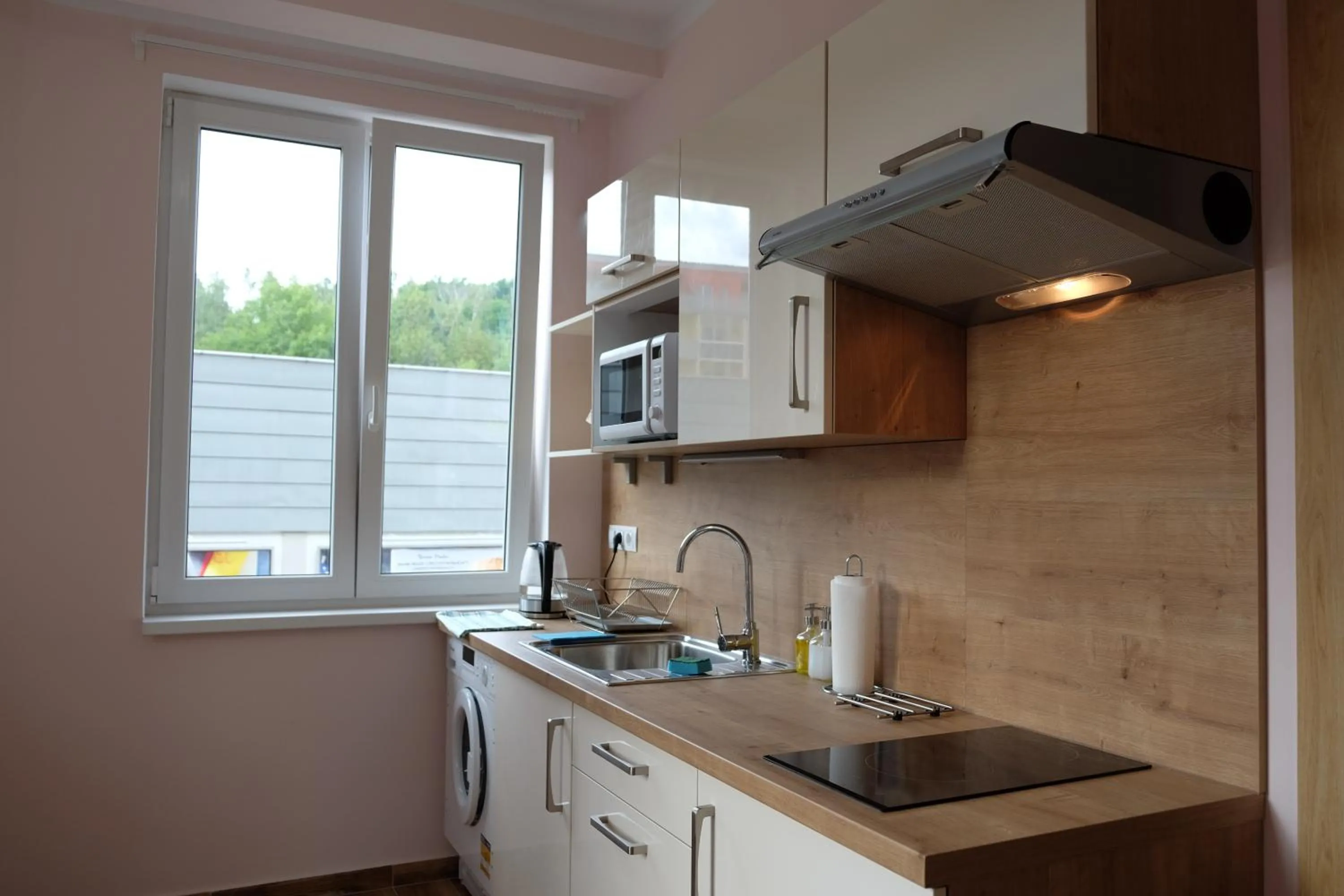 Kitchen or kitchenette in Diana Apartments Karlovy Vary