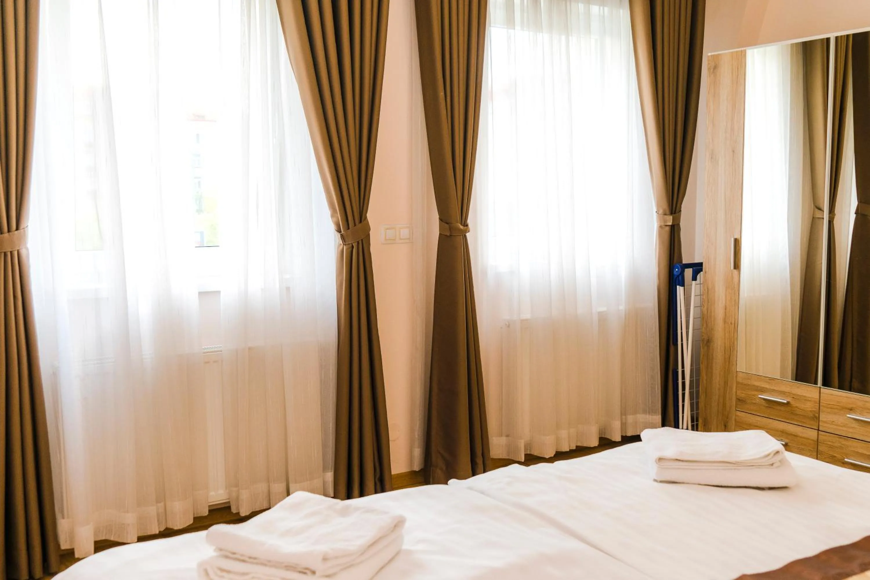Bed in Diana Apartments Karlovy Vary