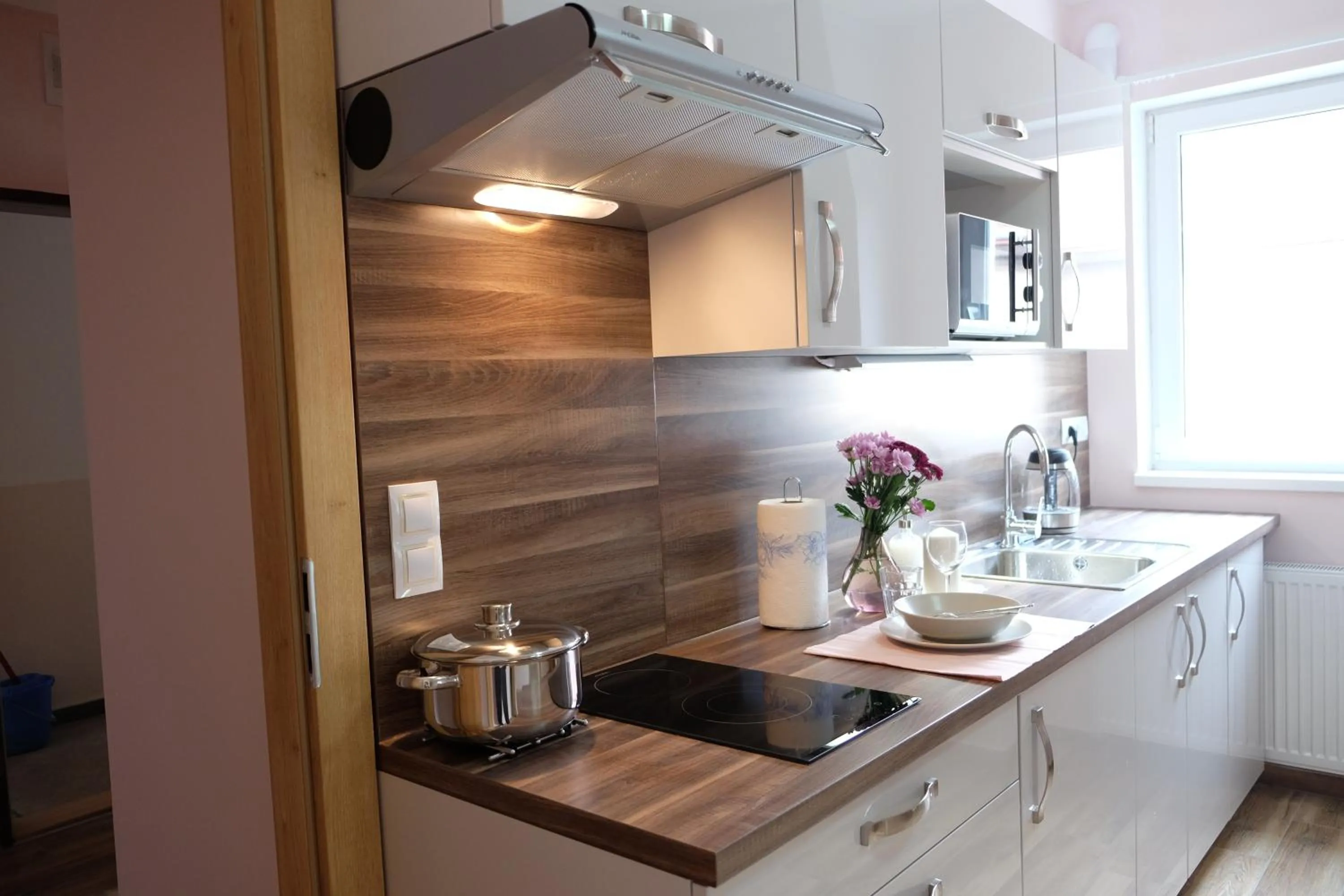 Kitchen or kitchenette in Diana Apartments Karlovy Vary