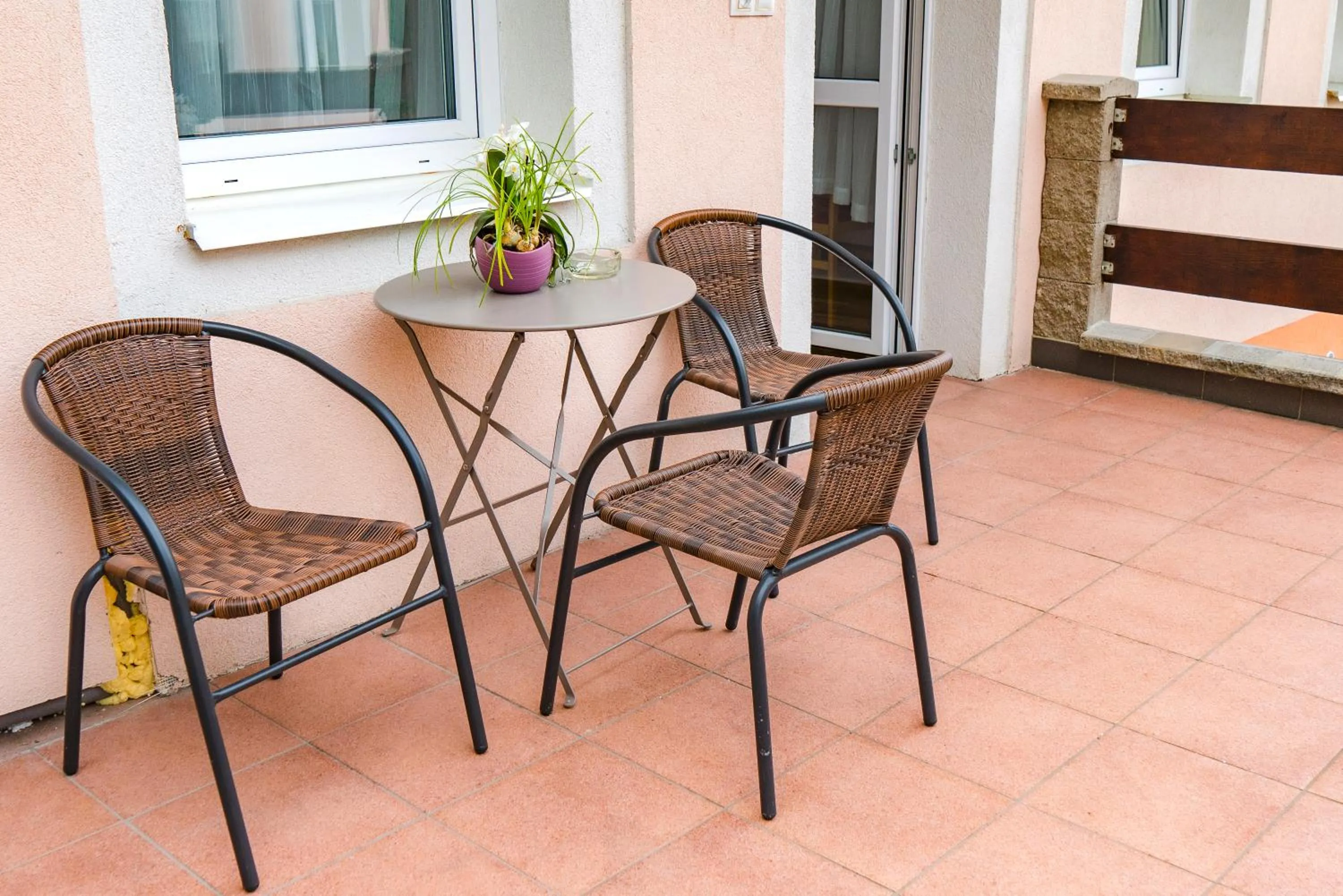 Balcony/Terrace in Diana Apartments Karlovy Vary