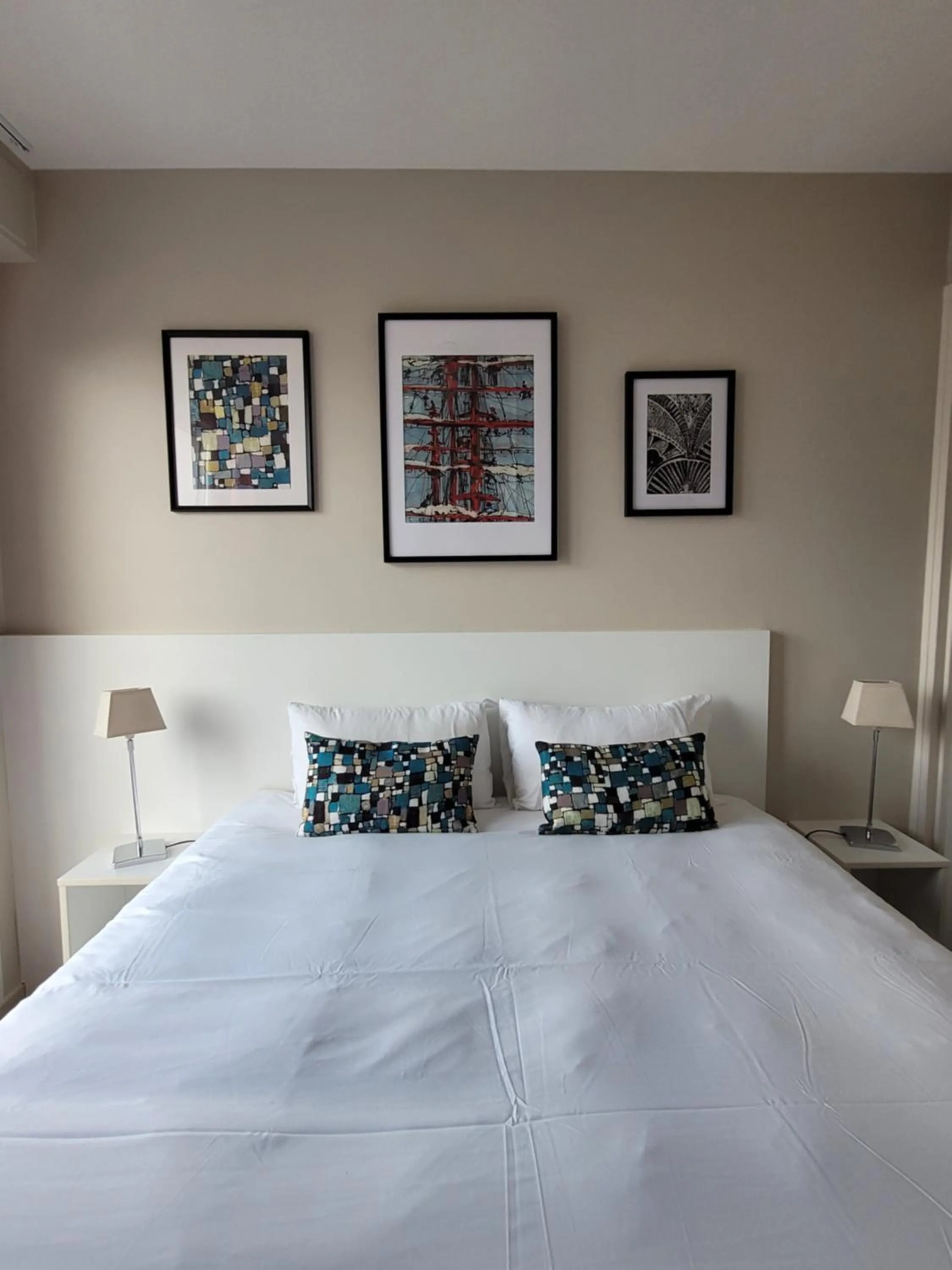 Bedroom, Bed in Hôtel Port Haliguen