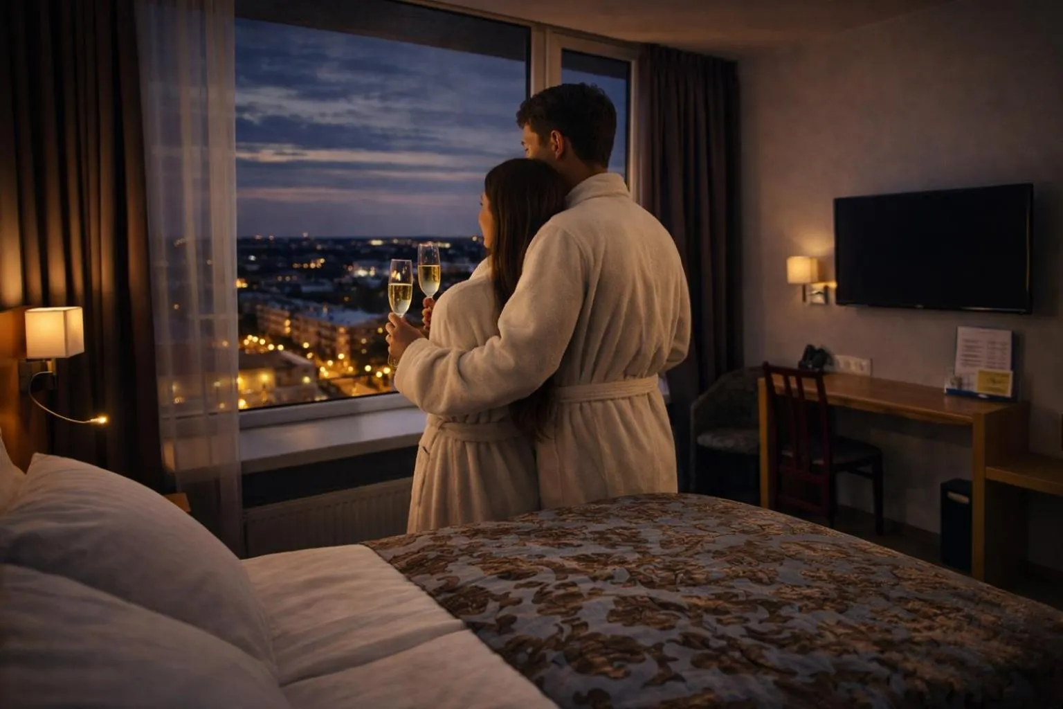 Night, Bed in Pärnu Hotel