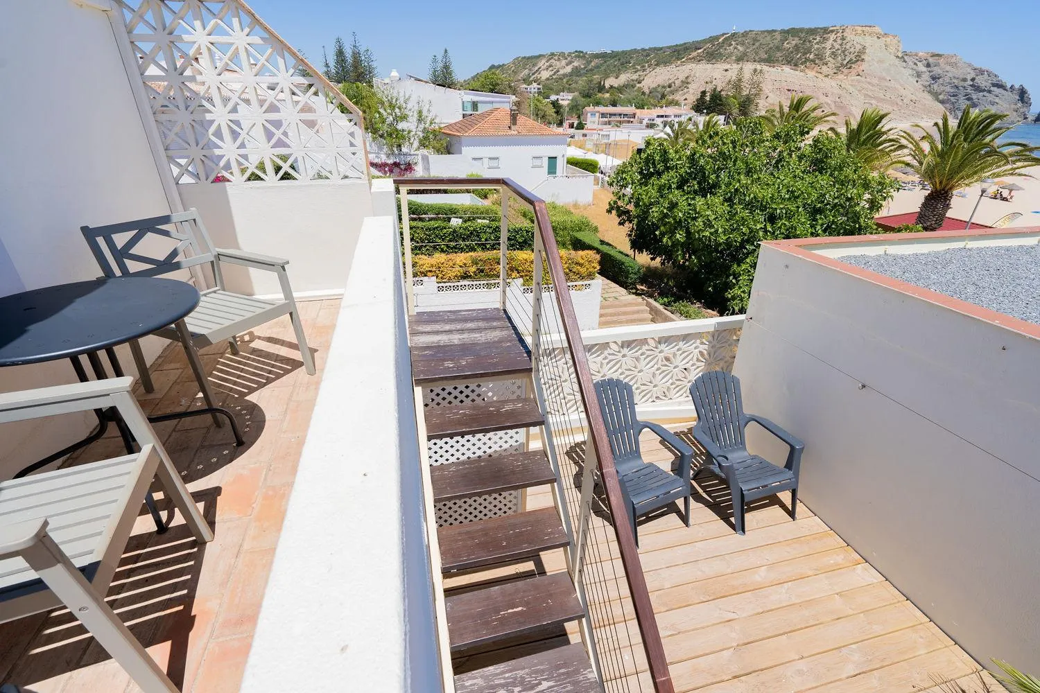 Patio in Luz Beach Apartments