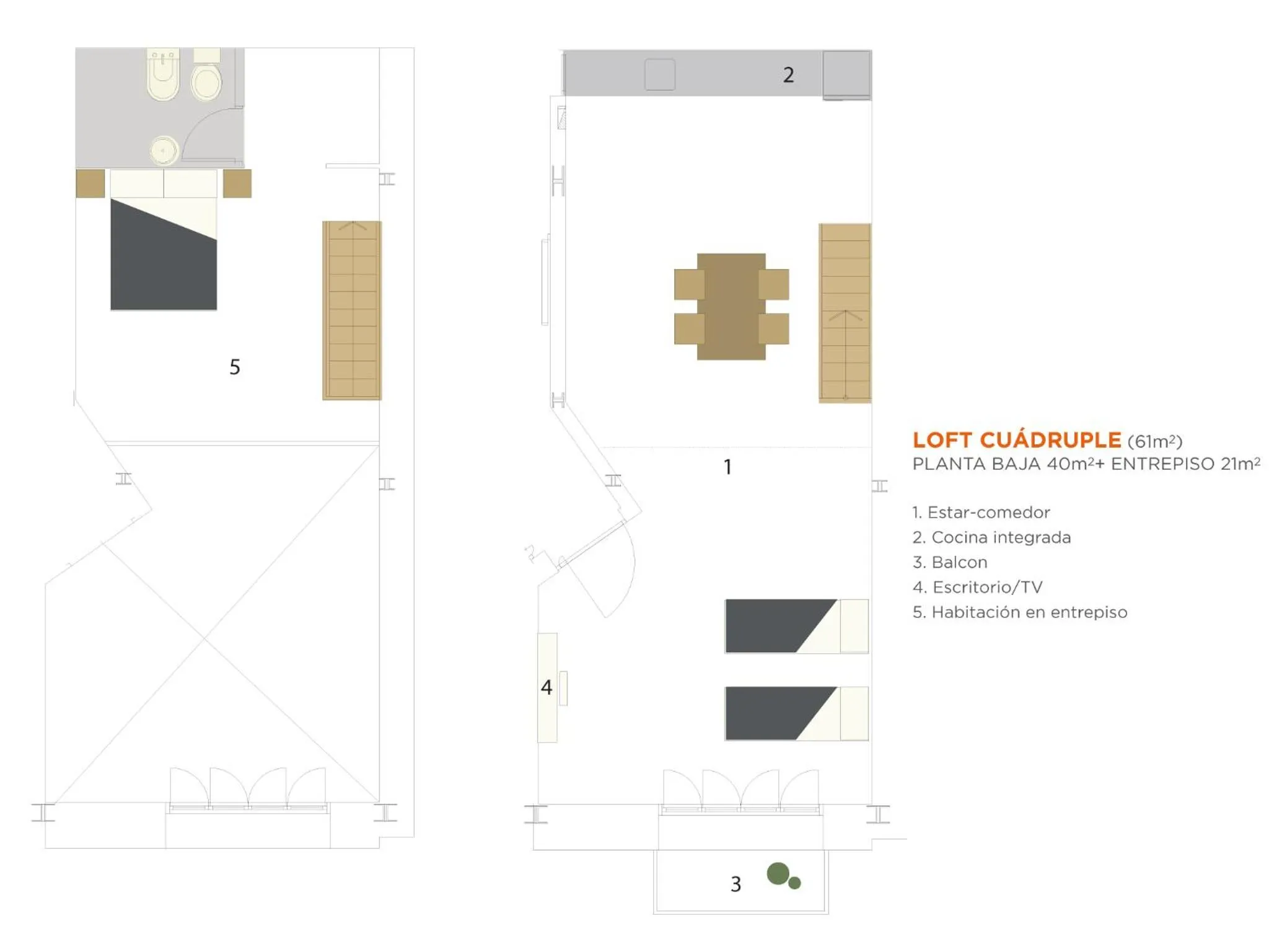 Floor plan in HTL 9 de Julio BsAs