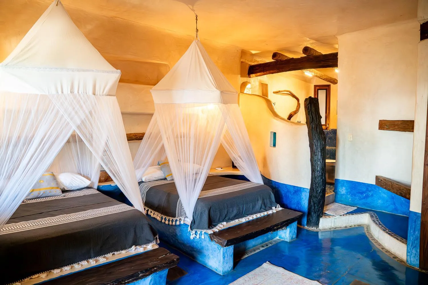 Photo of the whole room, Bed in La Posada del Sol Boutique Hotel Tulum