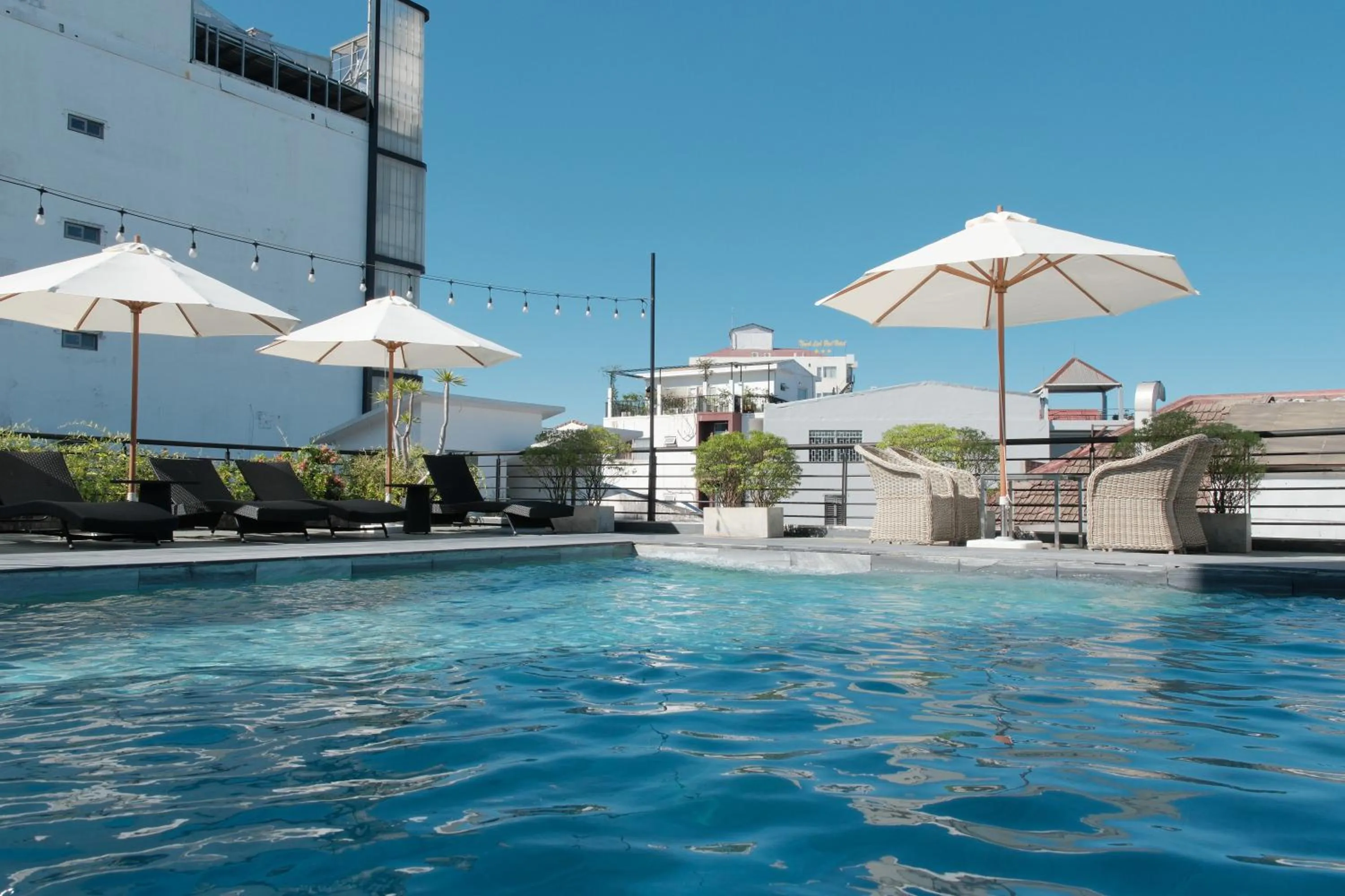 Pool view in Rosaleen Boutique Hotel