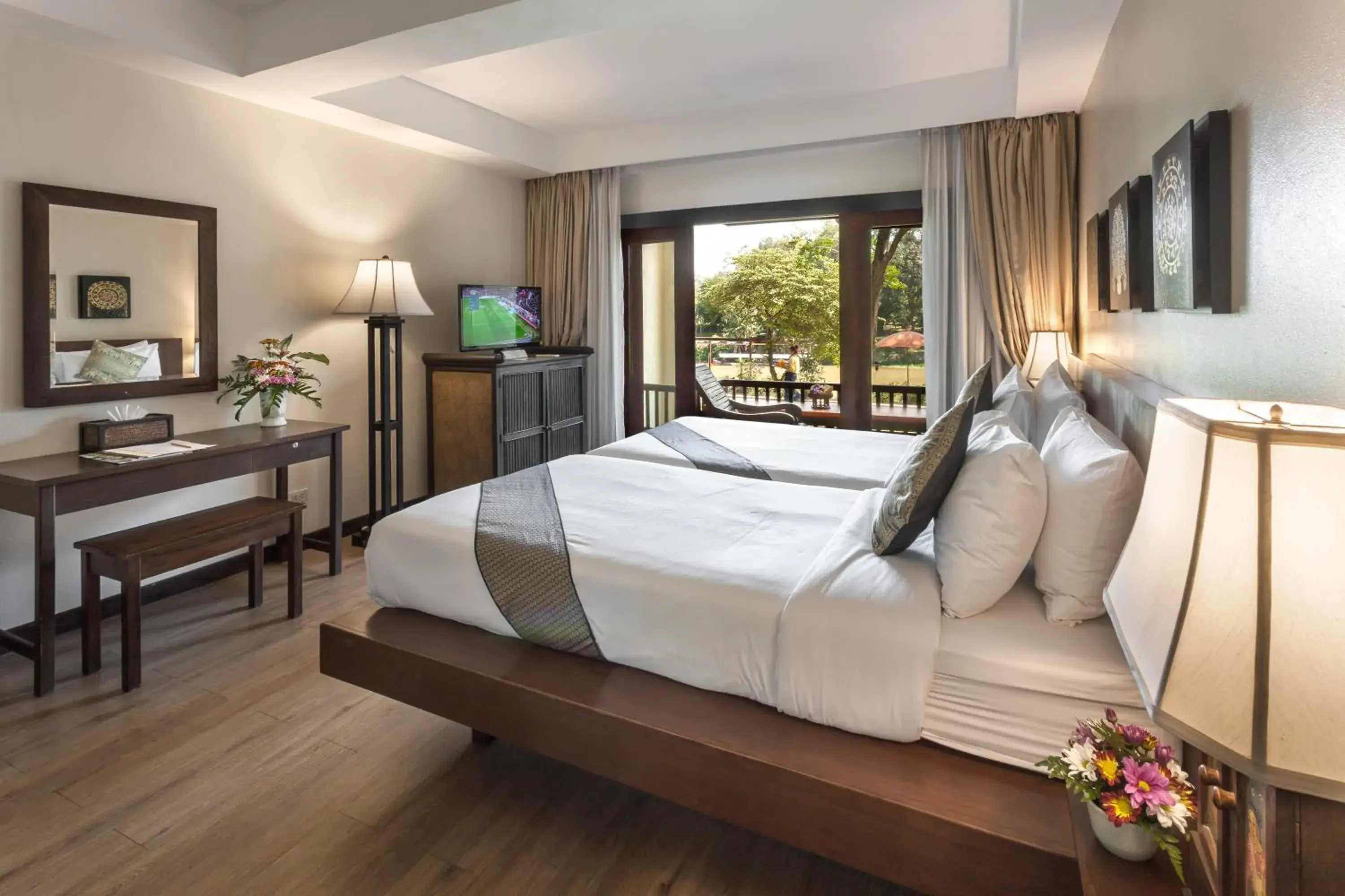 Superior Double or Twin Room with River View in Lanna Dusita Riverside Boutique Resort Superior Double or Twin Room with River View in Lanna Dusita Riverside Boutique Resort