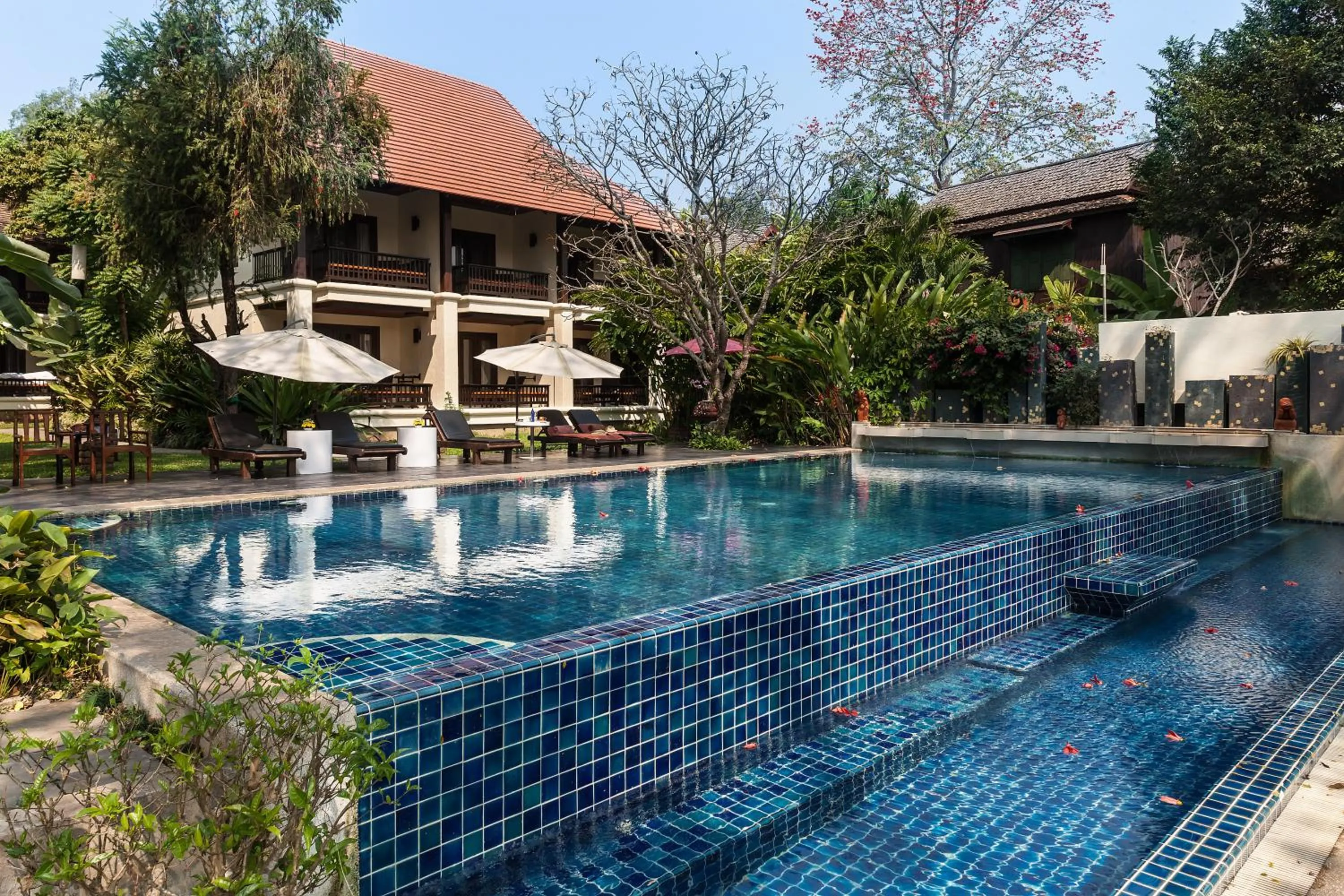 Swimming pool in Lanna Dusita Riverside Boutique Resort