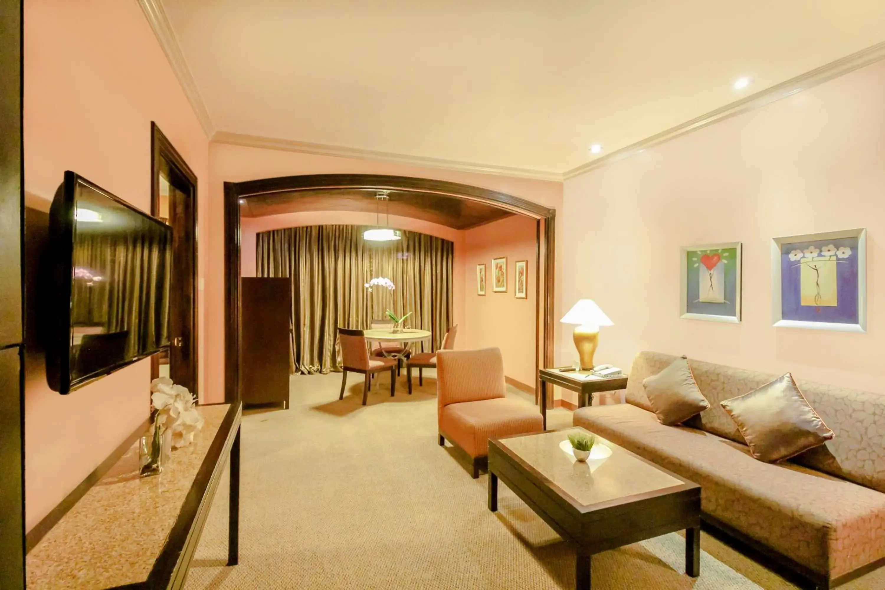 Living room, Bed in Makati Palace Hotel Living room, Bed in Makati Palace Hotel