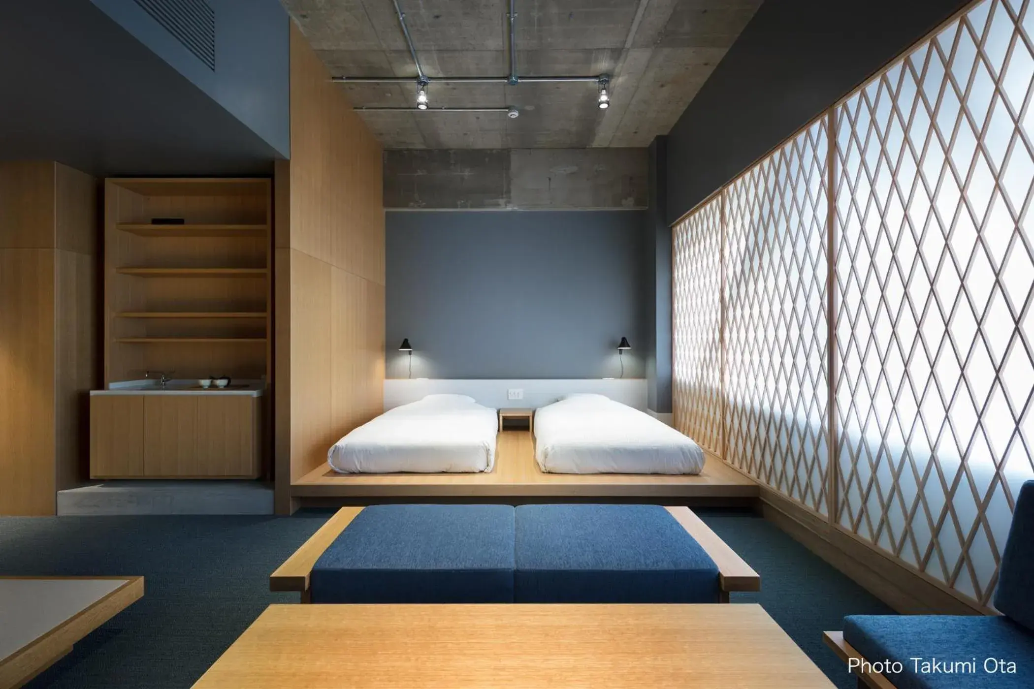 Bed in KUMU Kanazawa by THE SHARE HOTELS Bed in KUMU Kanazawa by THE SHARE HOTELS