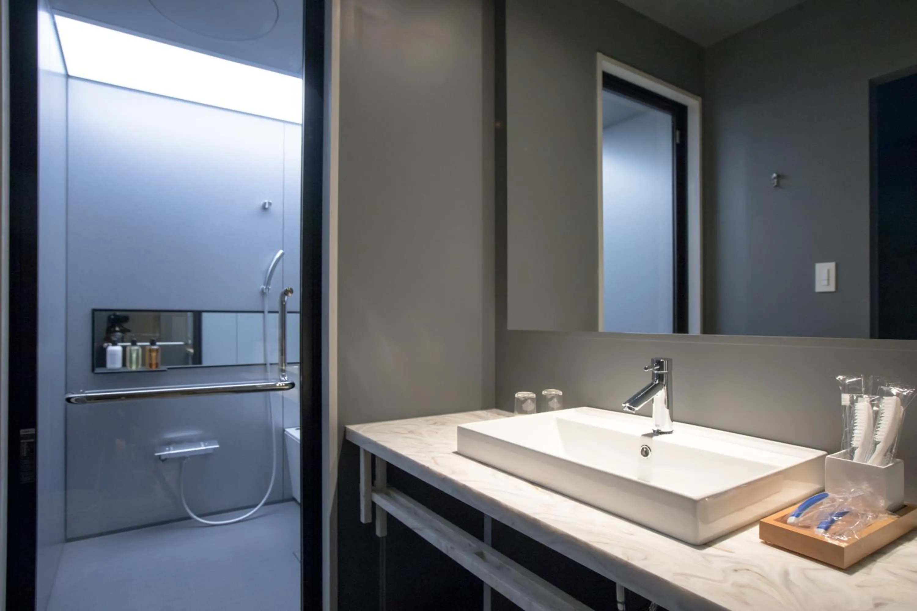 Bathroom in KUMU Kanazawa by THE SHARE HOTELS