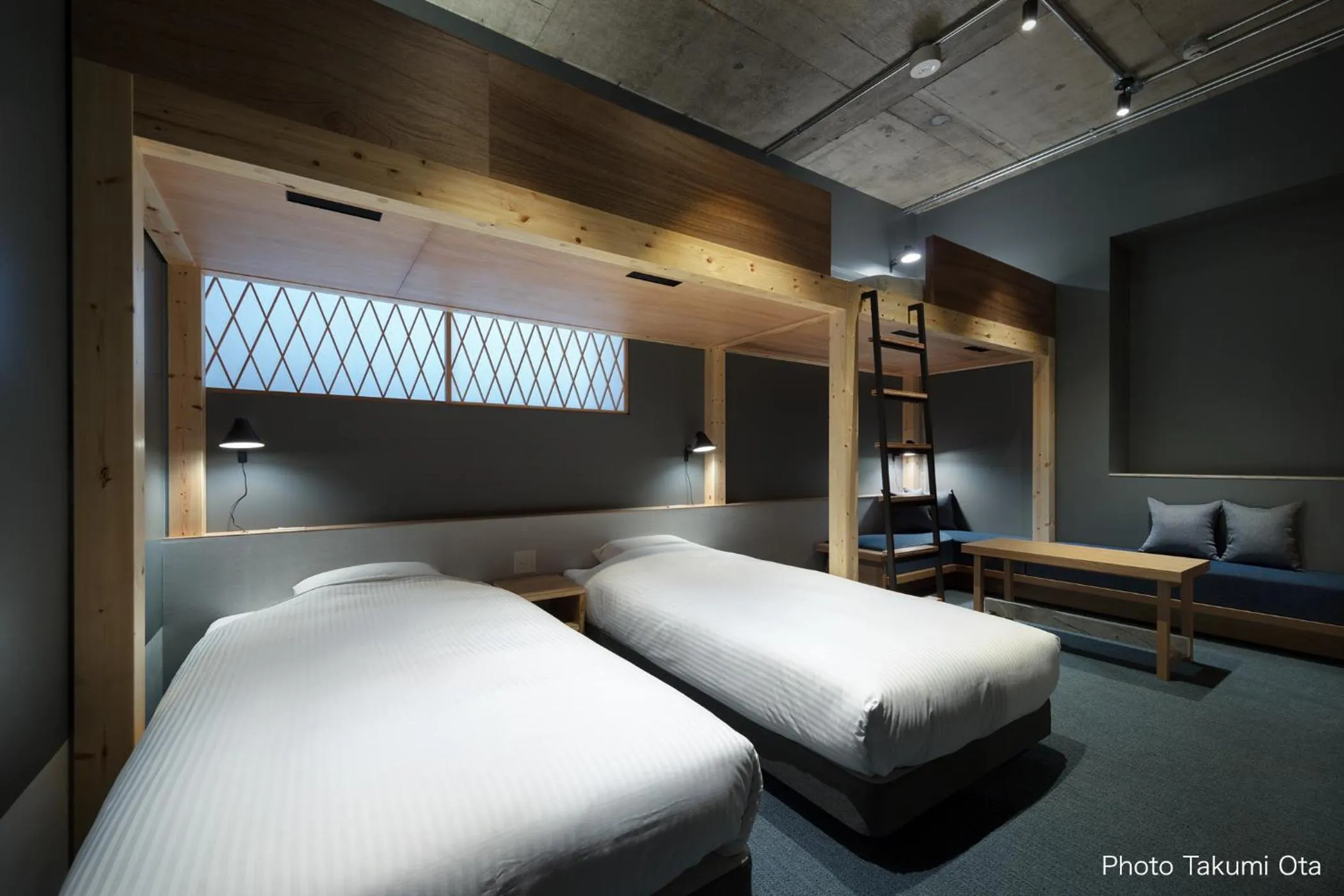 Bed in KUMU Kanazawa by THE SHARE HOTELS