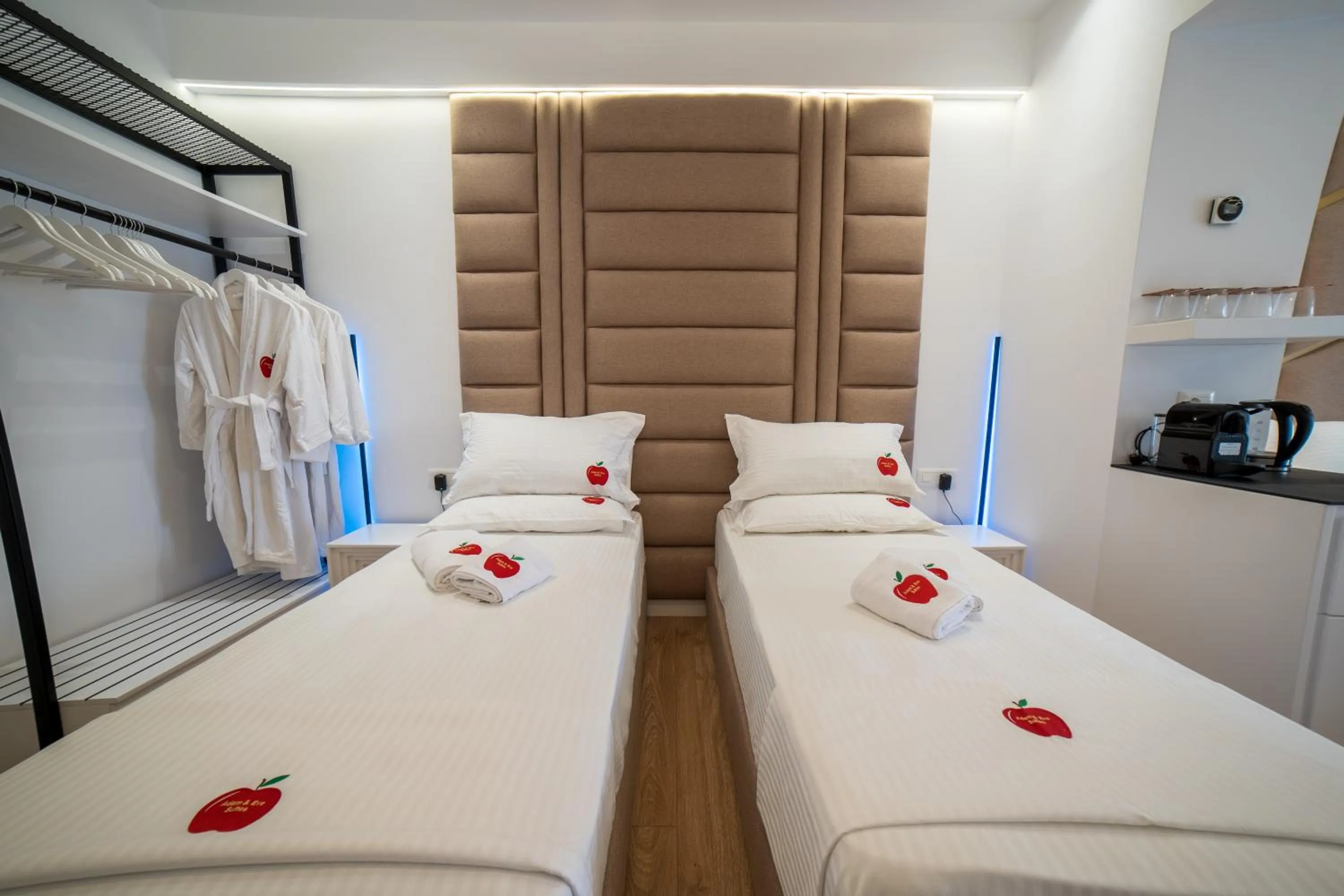 Bed in Adam & Eve Suites