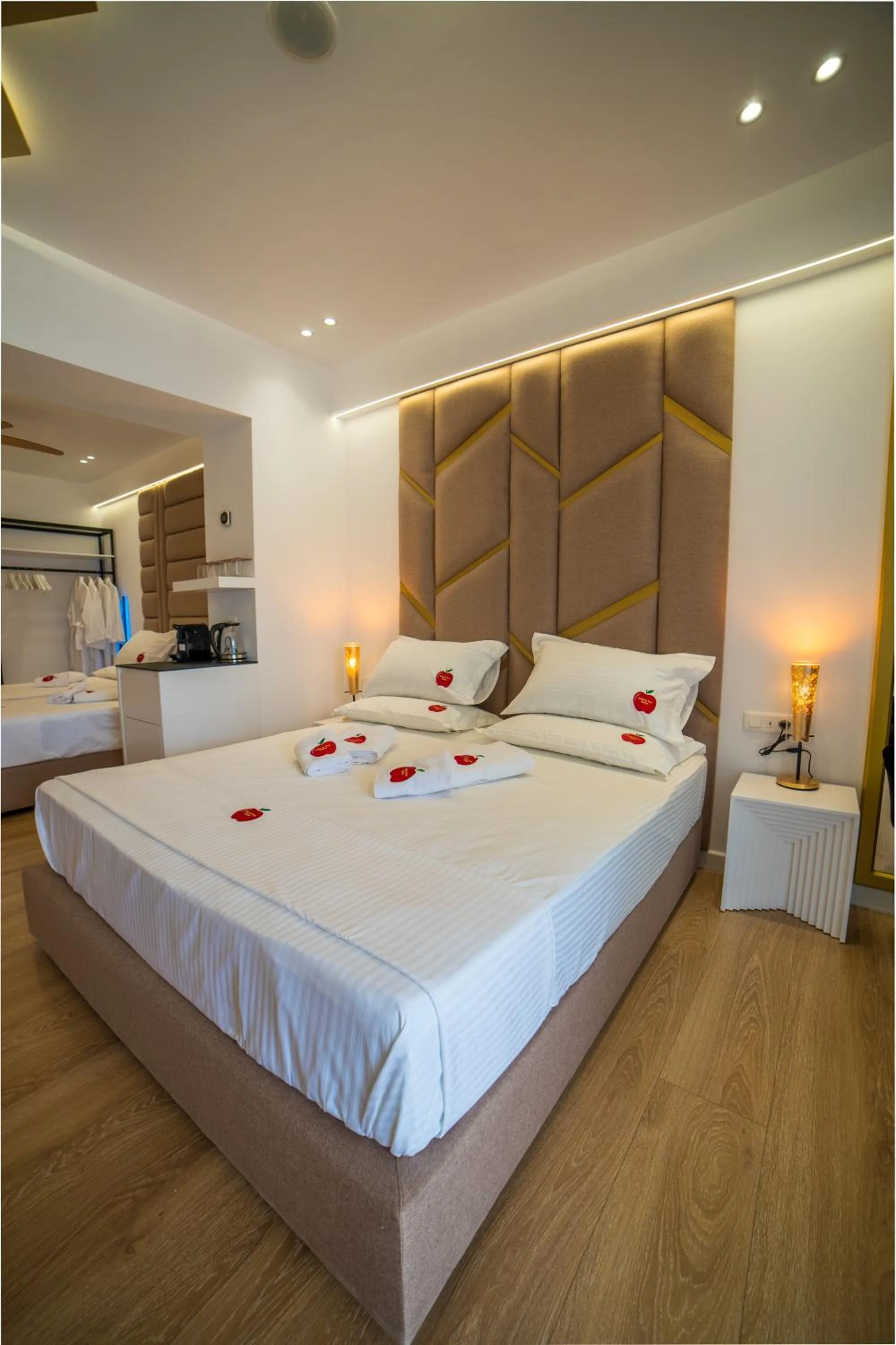 Bed in Adam & Eve Suites
