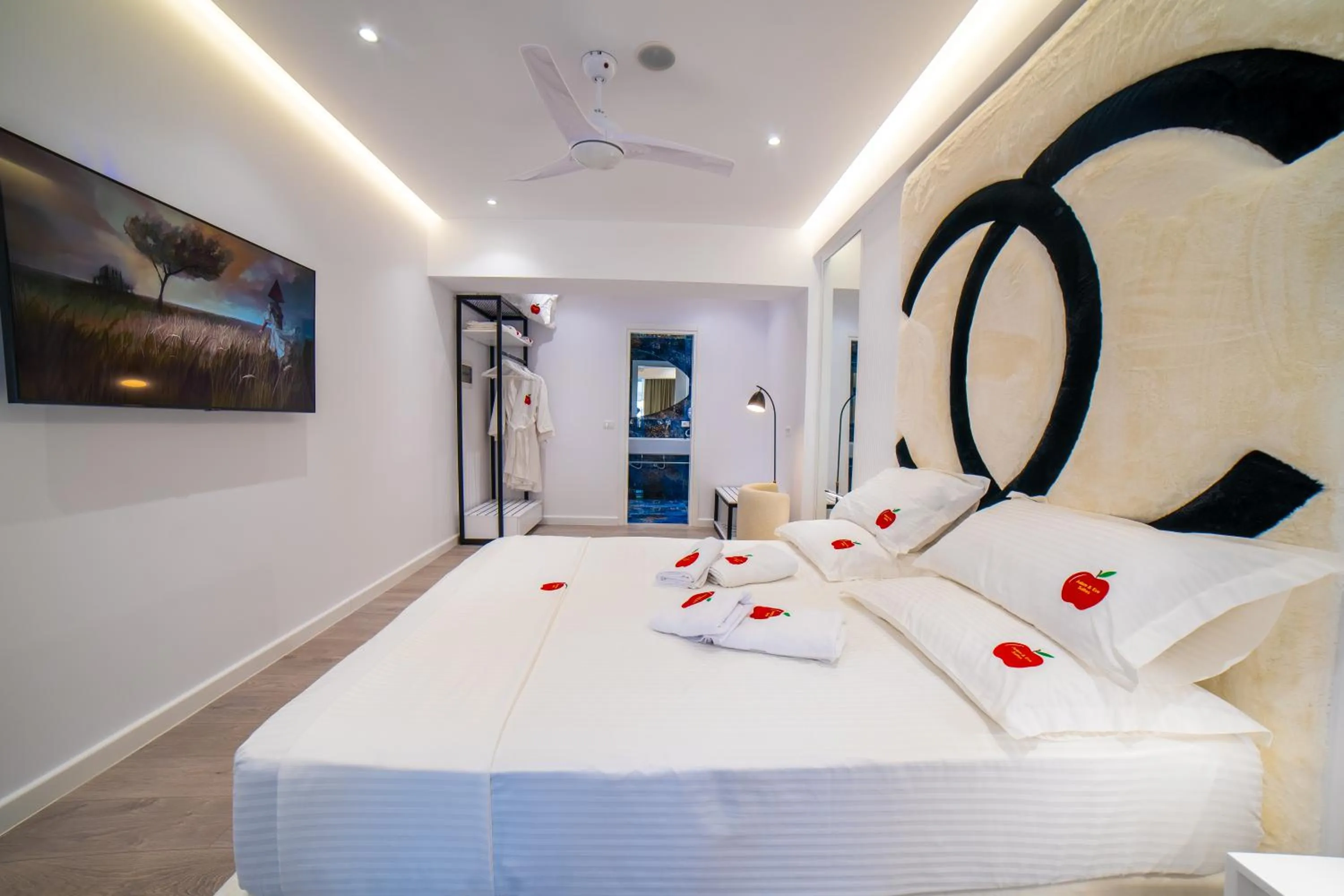 Bed in Adam & Eve Suites