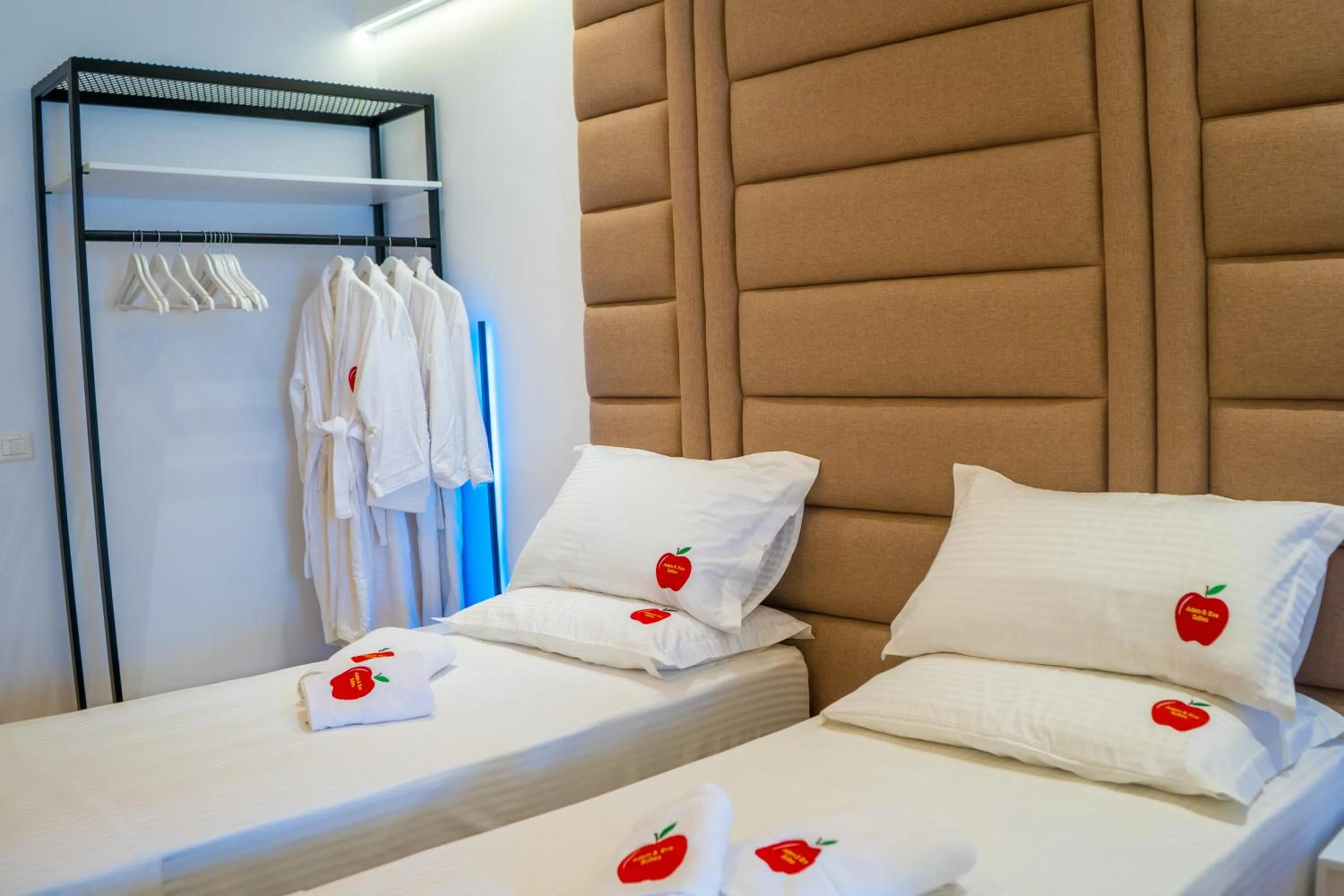 Bed in Adam & Eve Suites