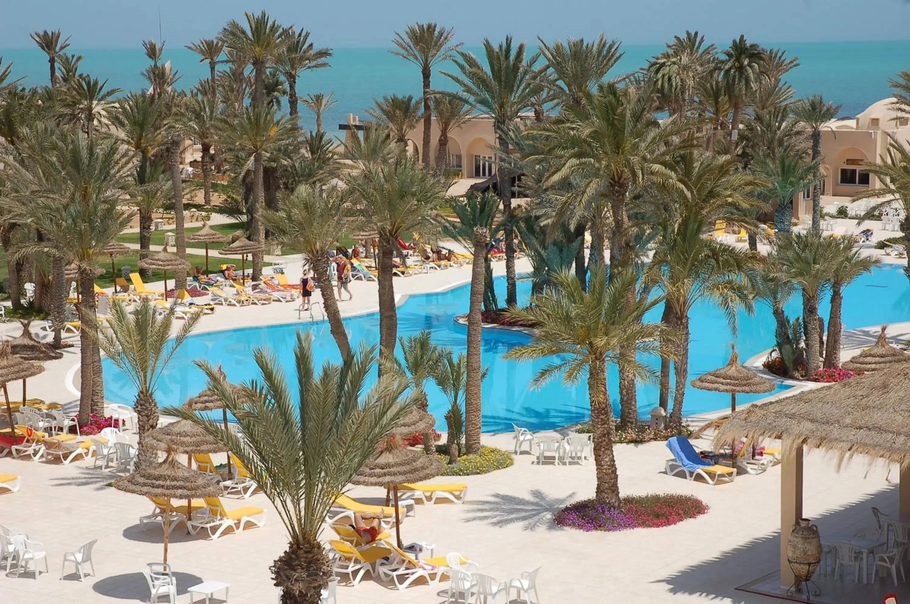 Pool view in Zita Beach Resort Pool view in Zita Beach Resort