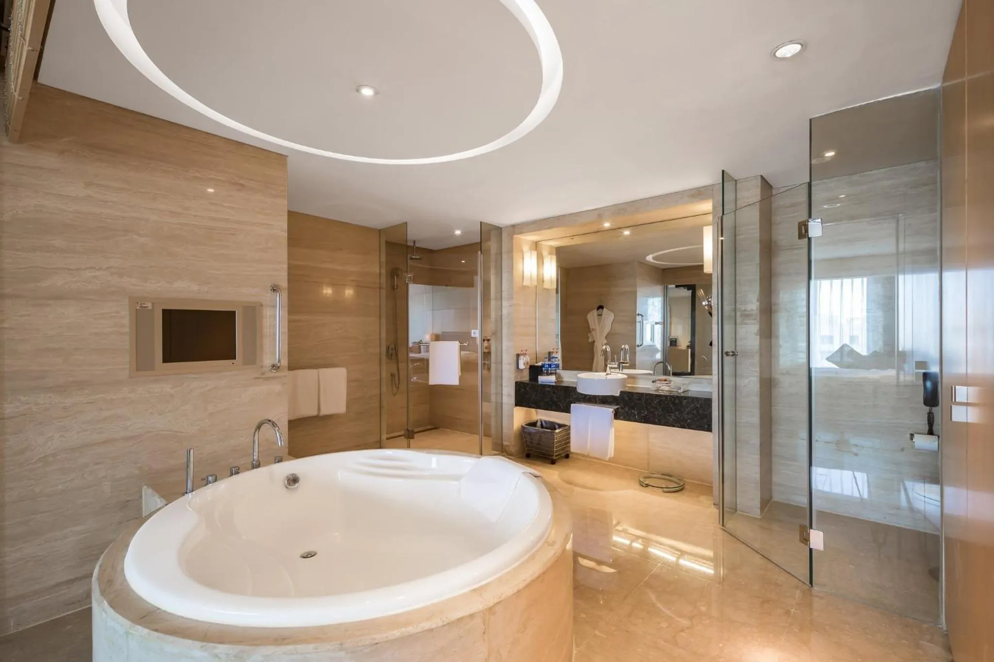 Photo of the whole room in Crowne Plaza Tianjin Binhai by IHG