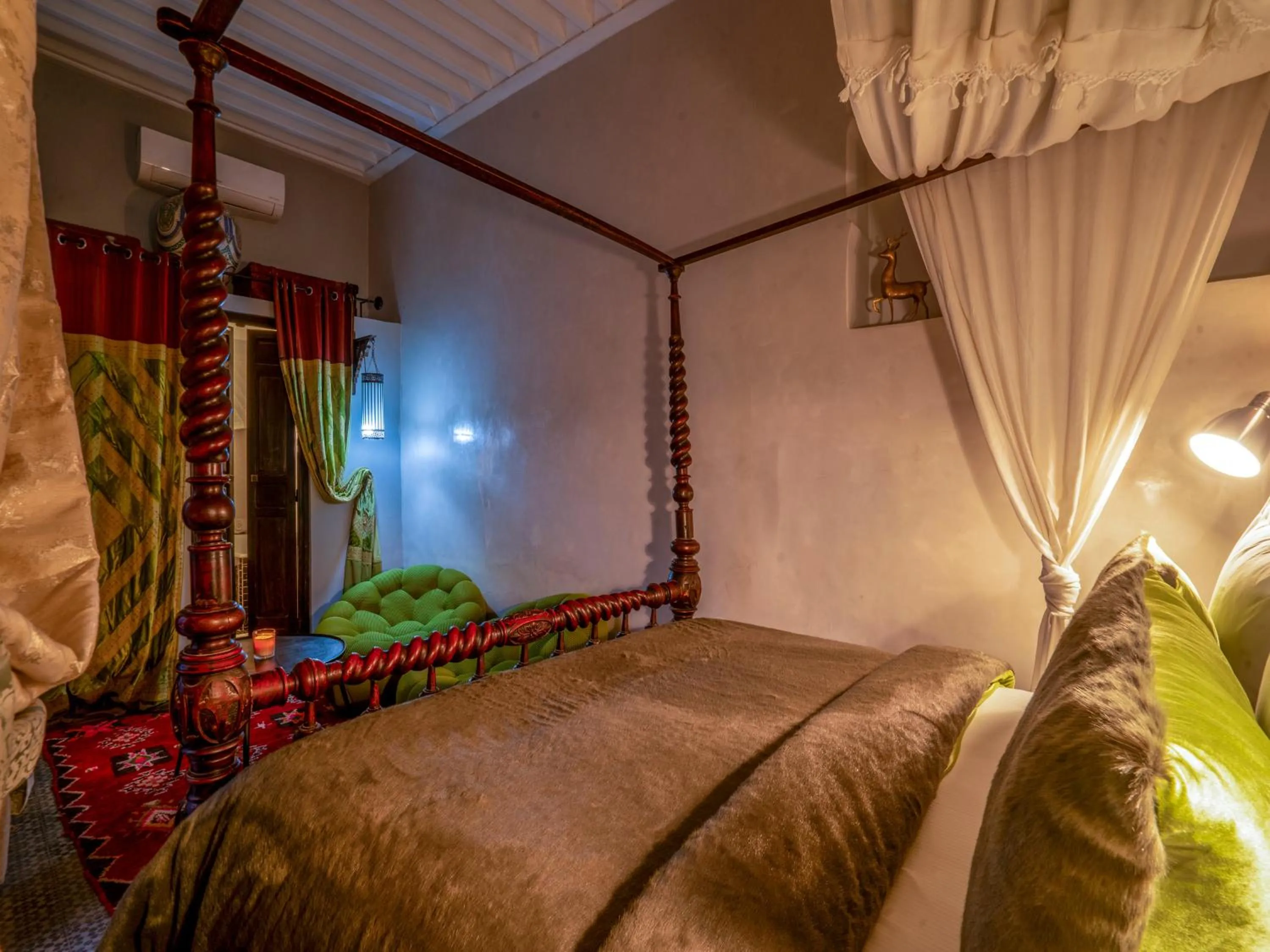 Bed in Riad Ines Home