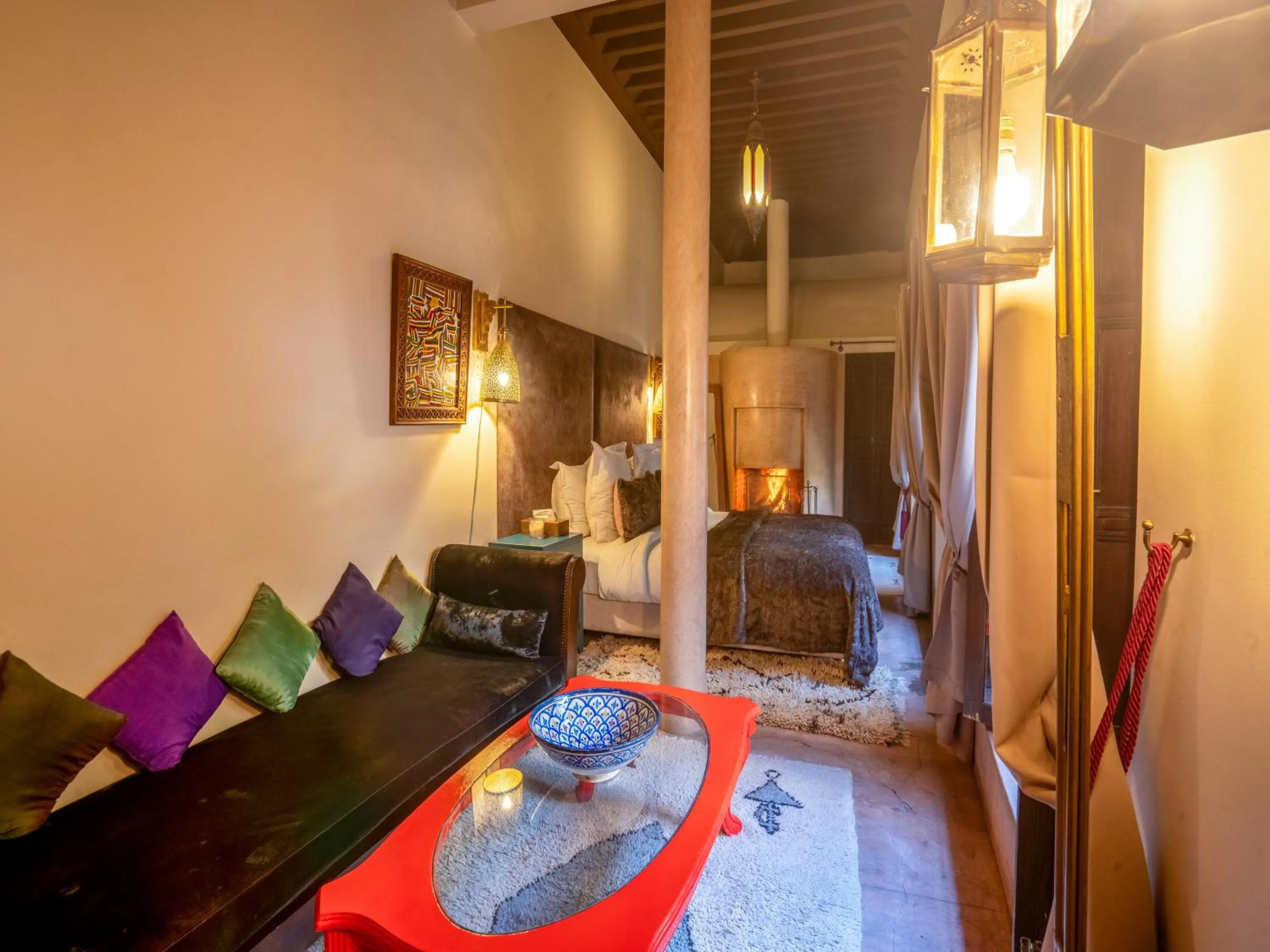 Bed in Riad Ines Home