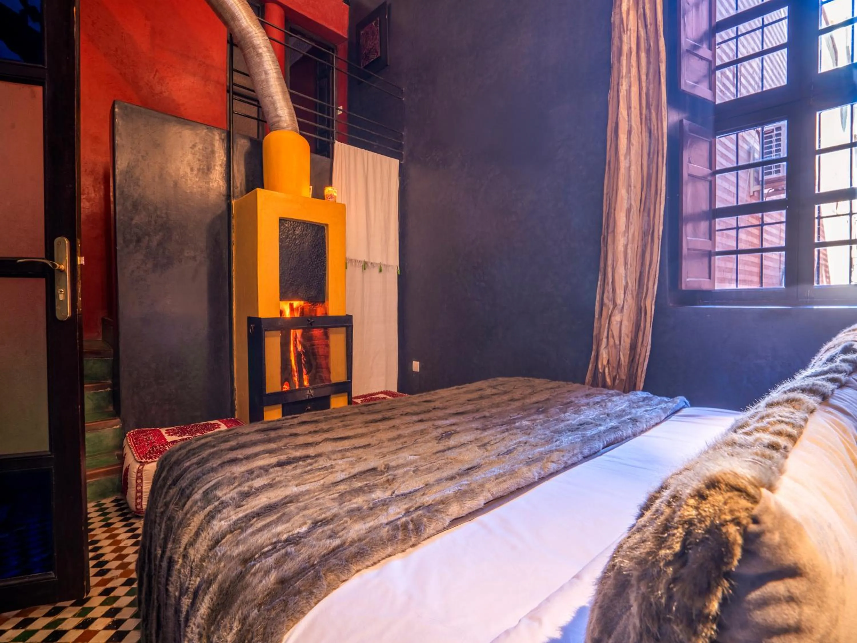 Bed in Riad Ines Home