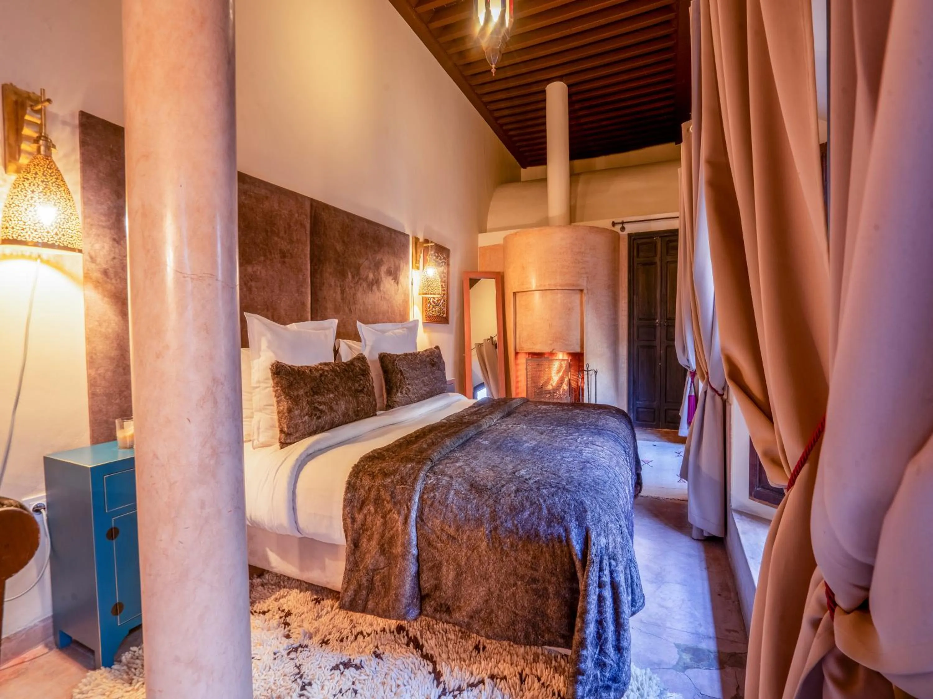 Bed in Riad Ines Home