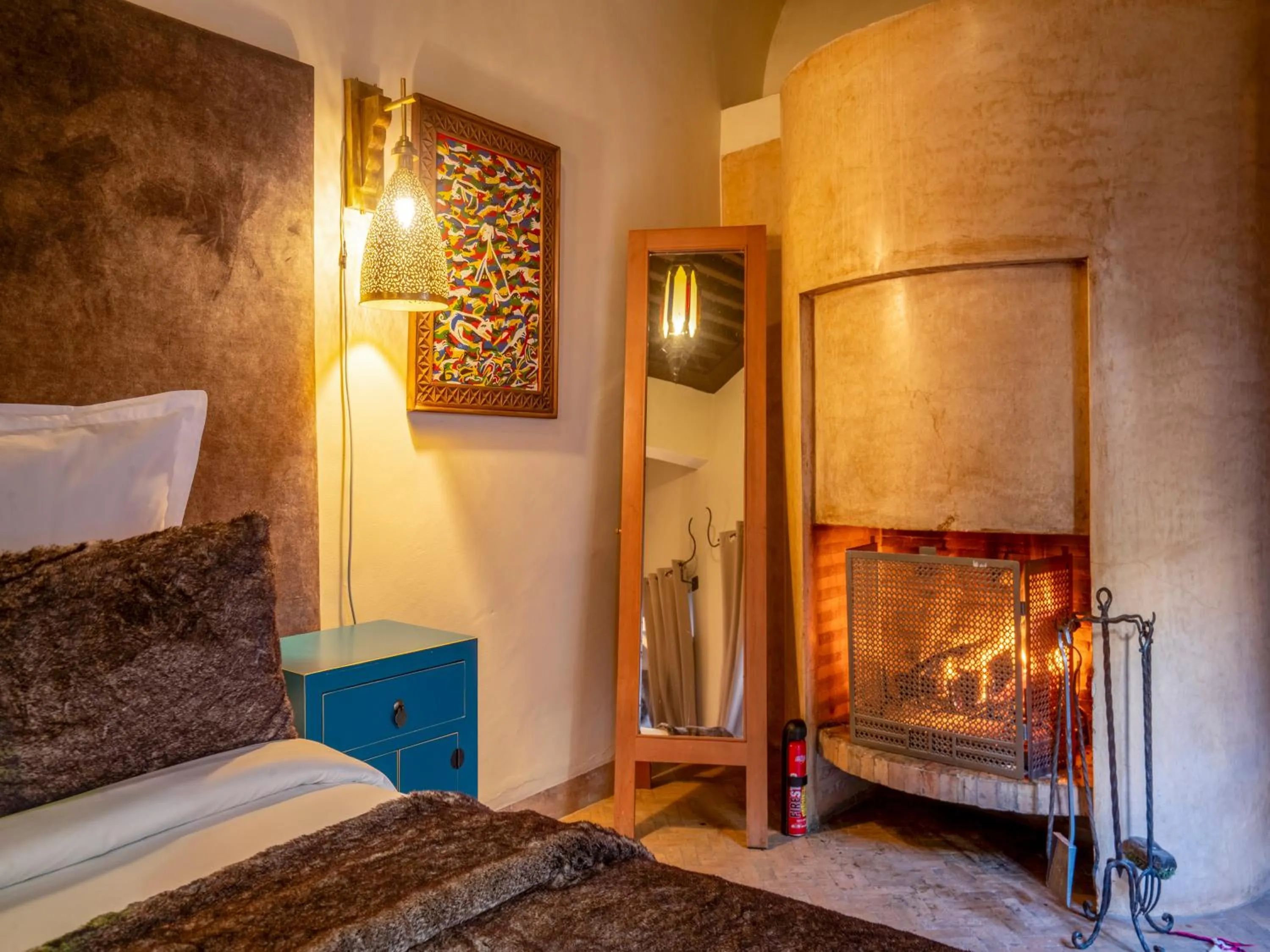 Bed in Riad Ines Home