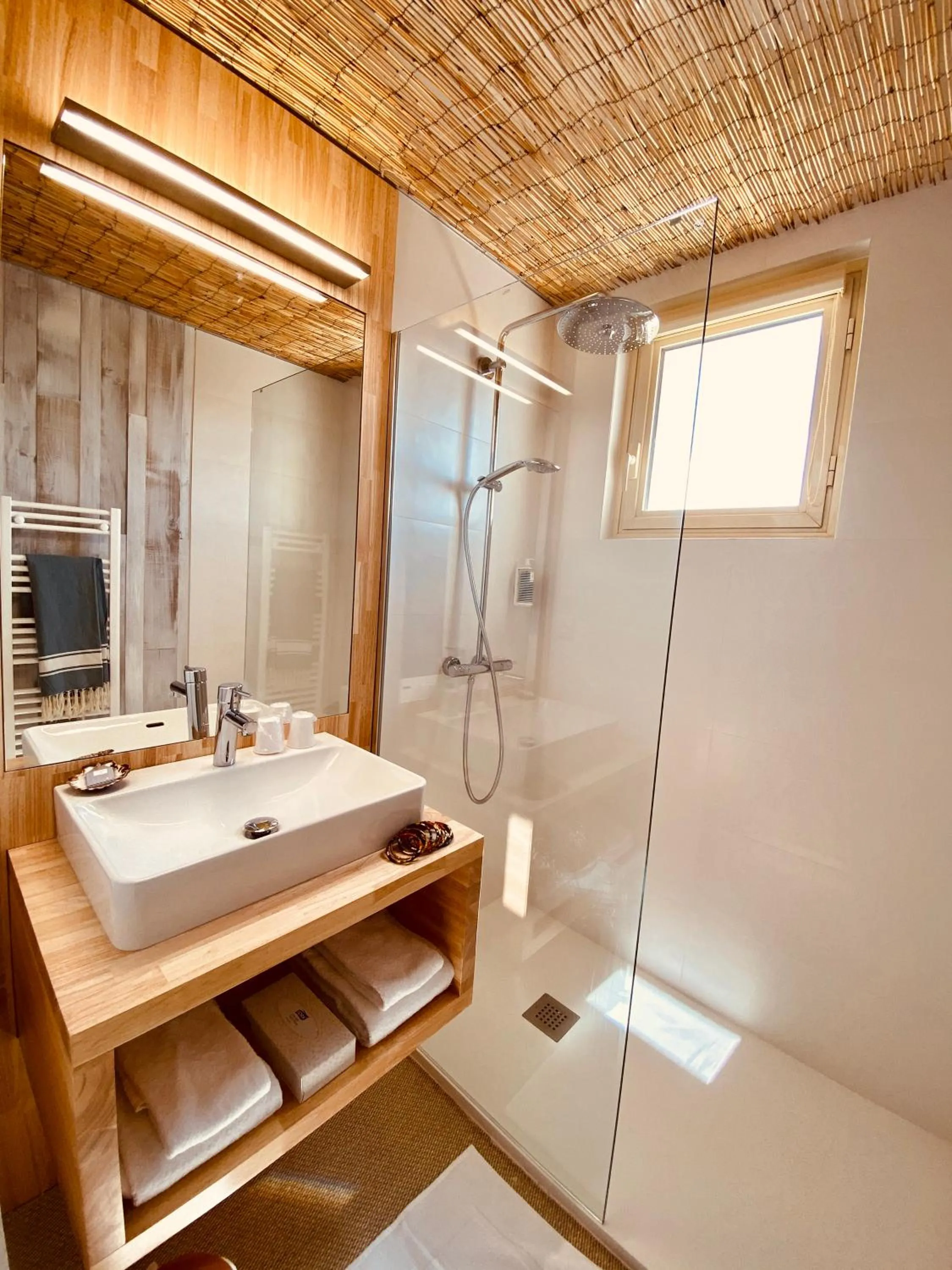 Shower in Hôtel Île de Lumière