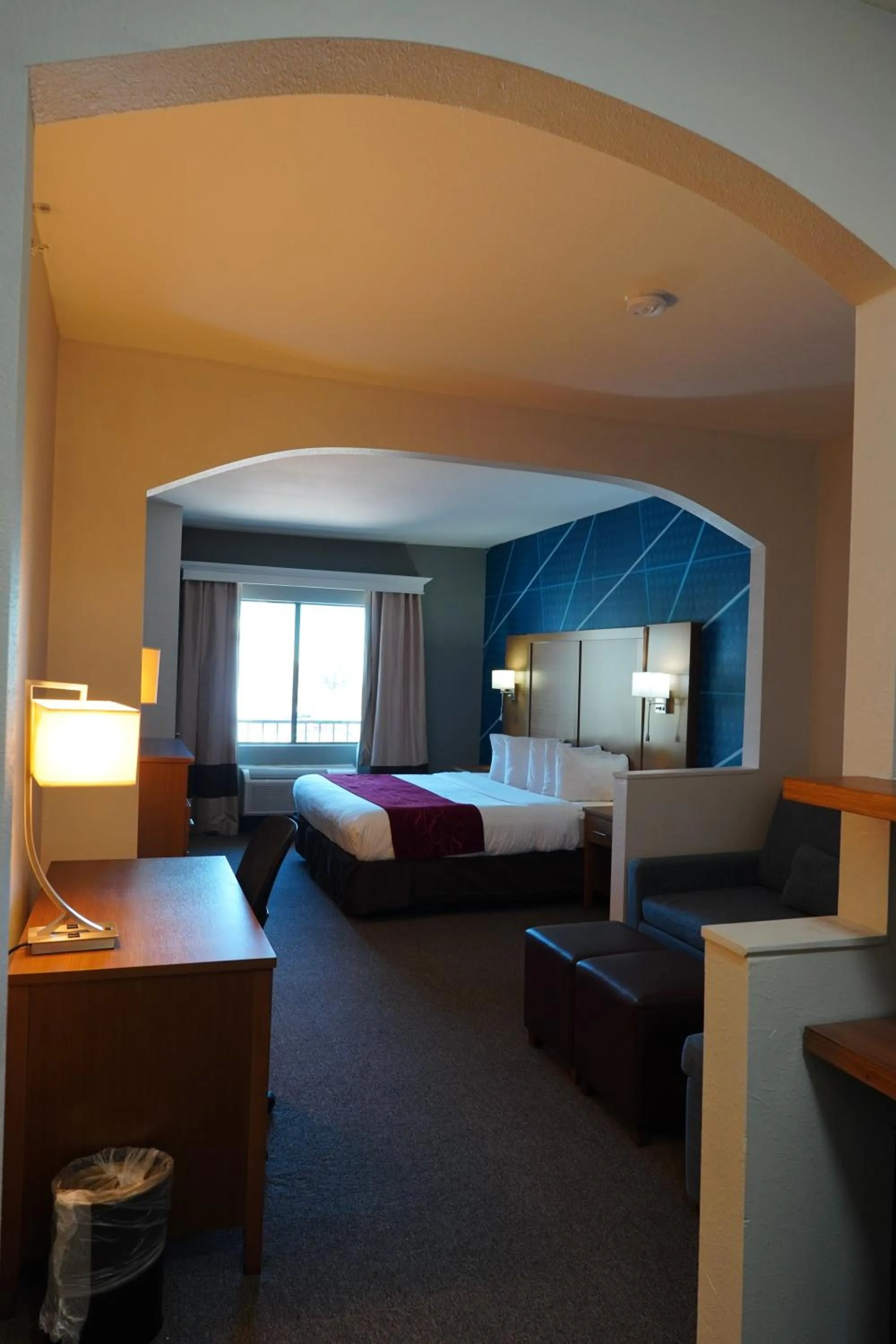 Photo of the whole room, Bed in Comfort Suites Bush Intercontinental Airport