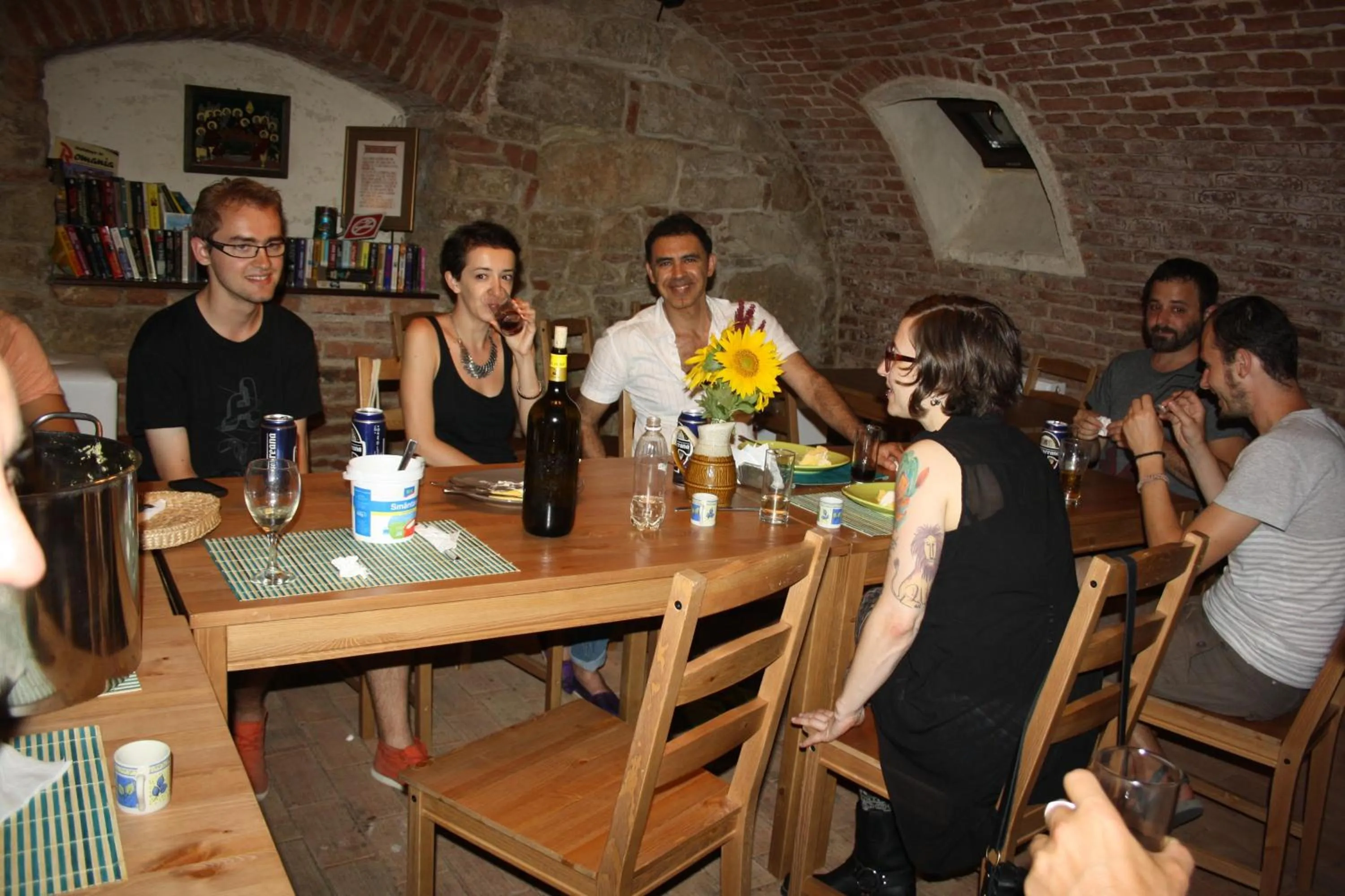 People in Retro Hostel