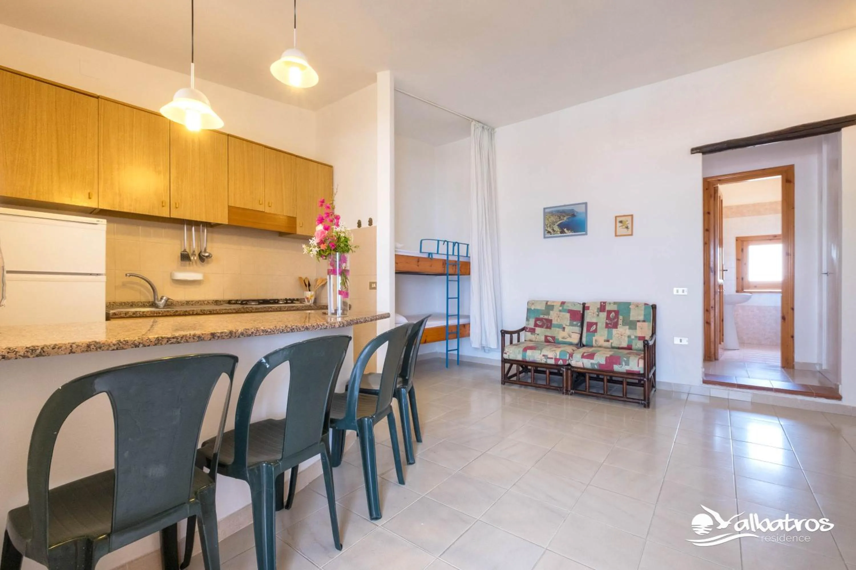 Kitchen or kitchenette in Residence Albatros