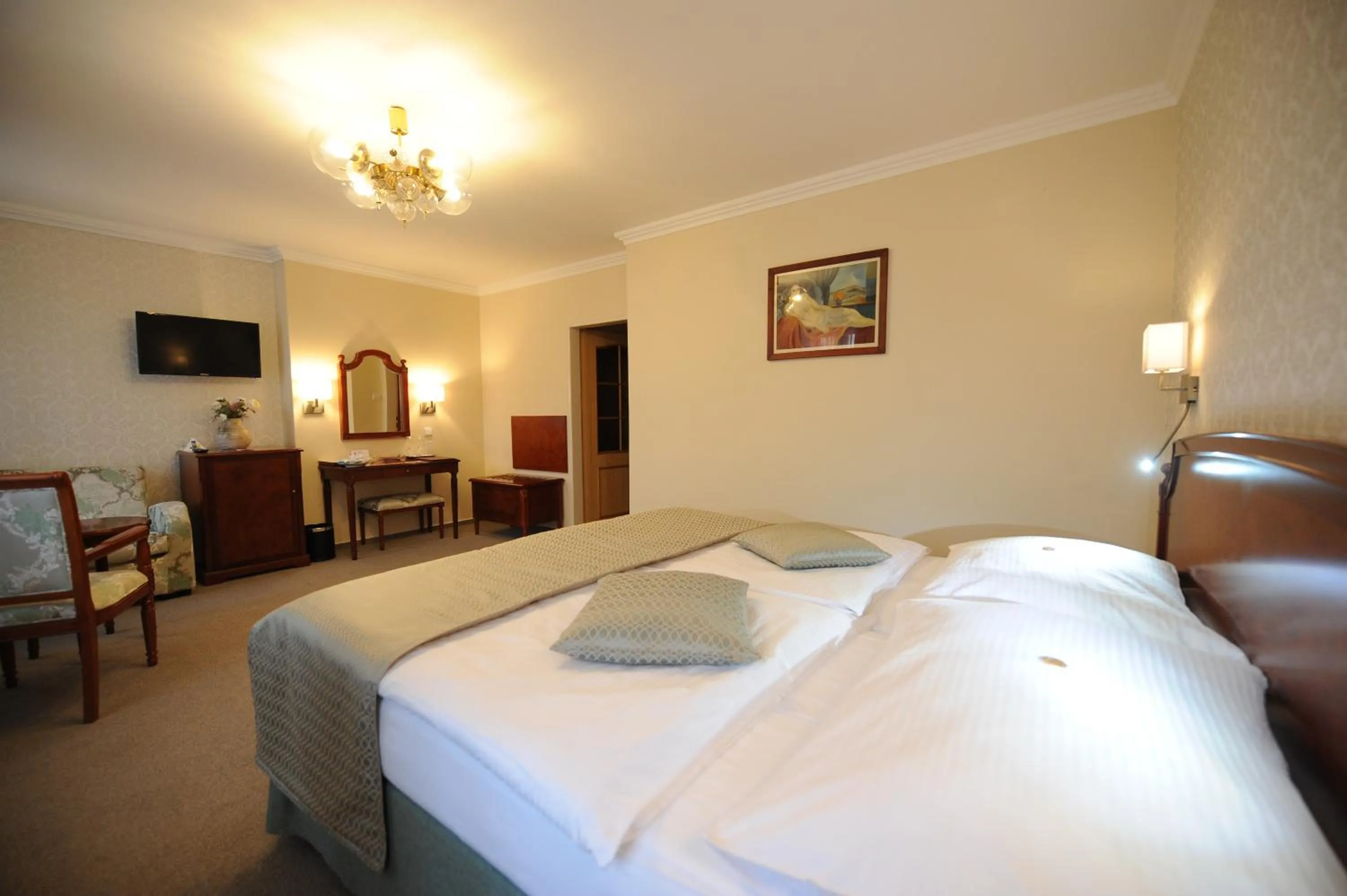 Bed in Hotel Prince de Ligne