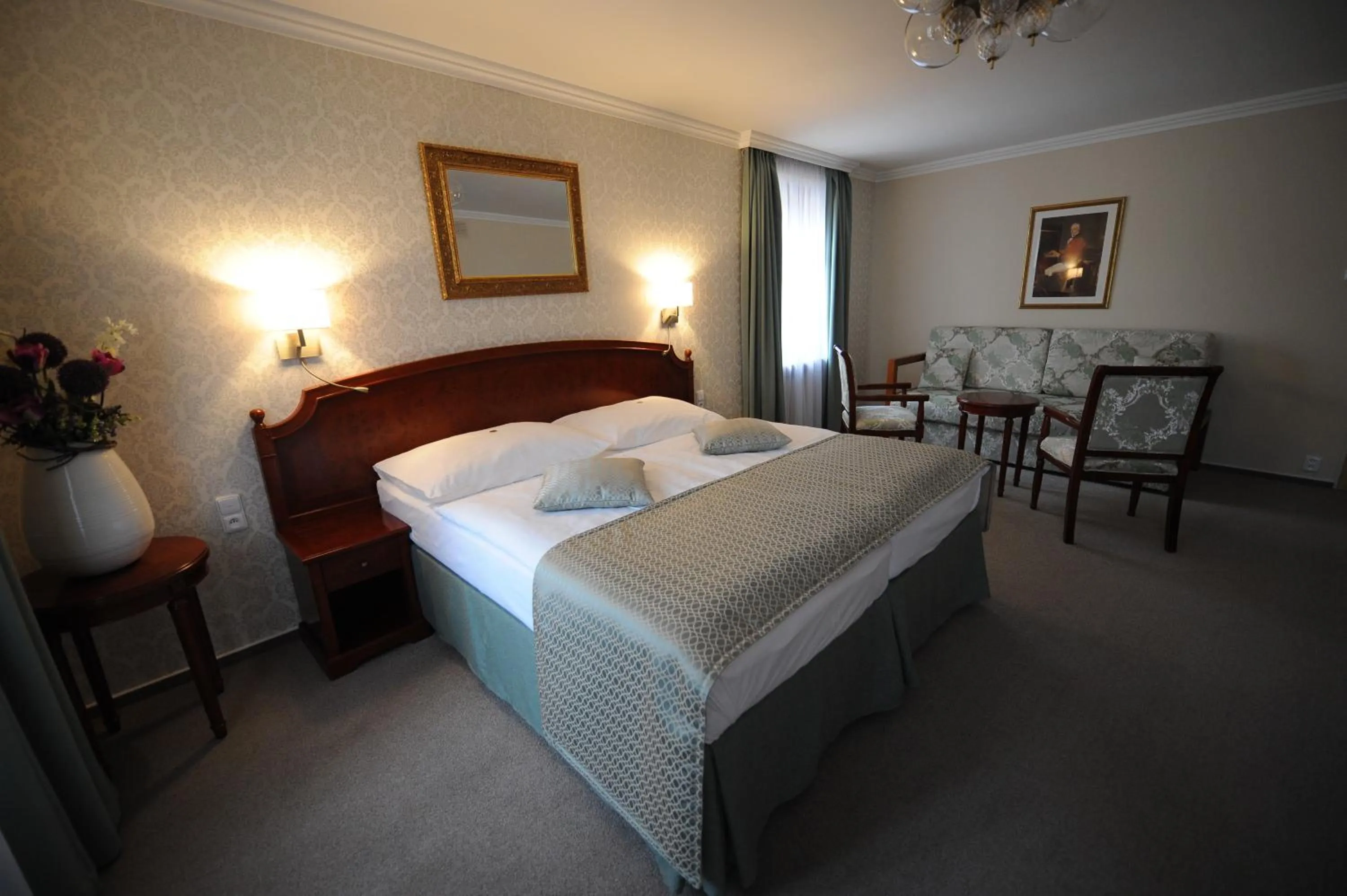 Bed in Hotel Prince de Ligne