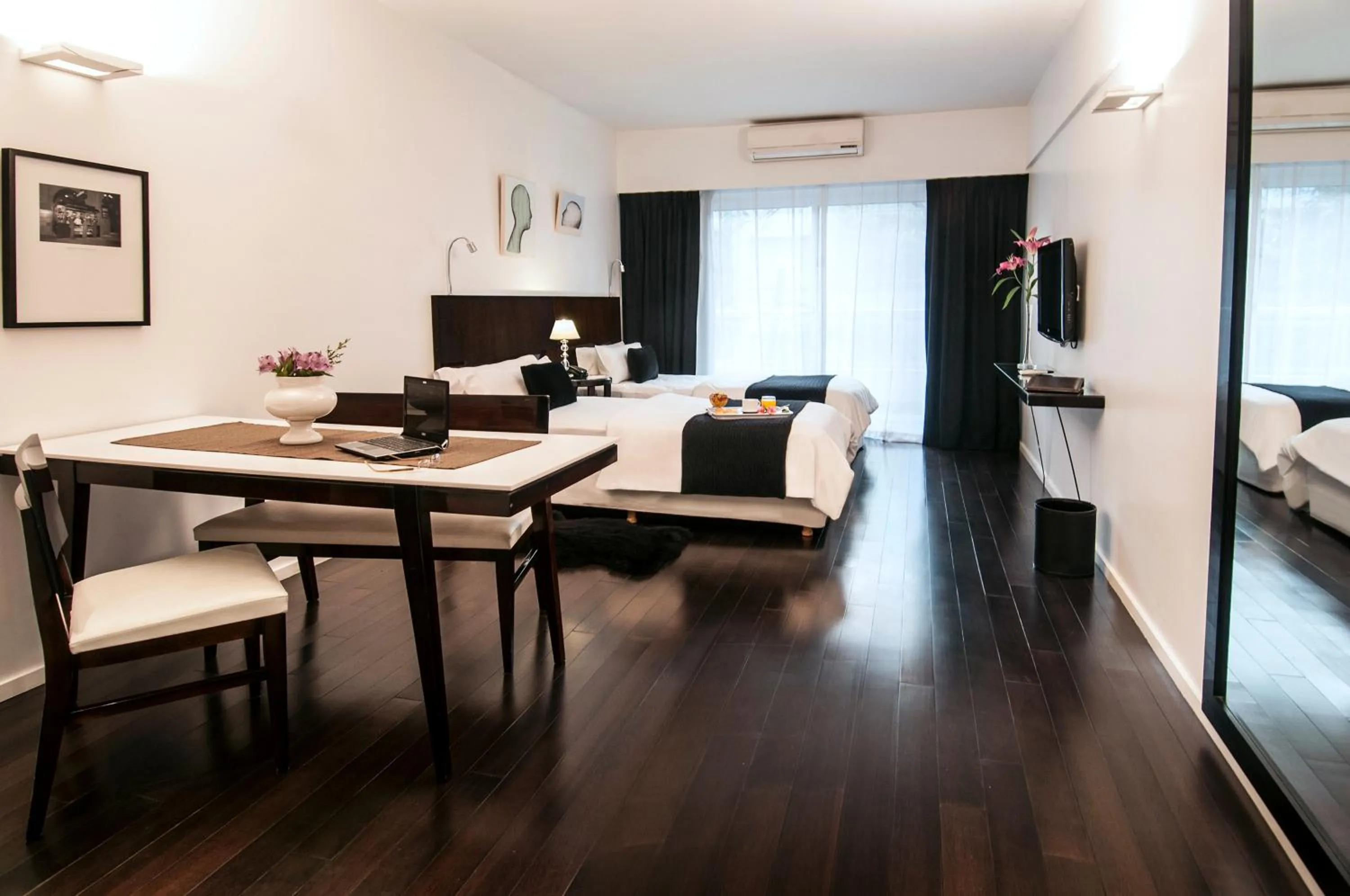 Bed in Awwa Suites & Spa