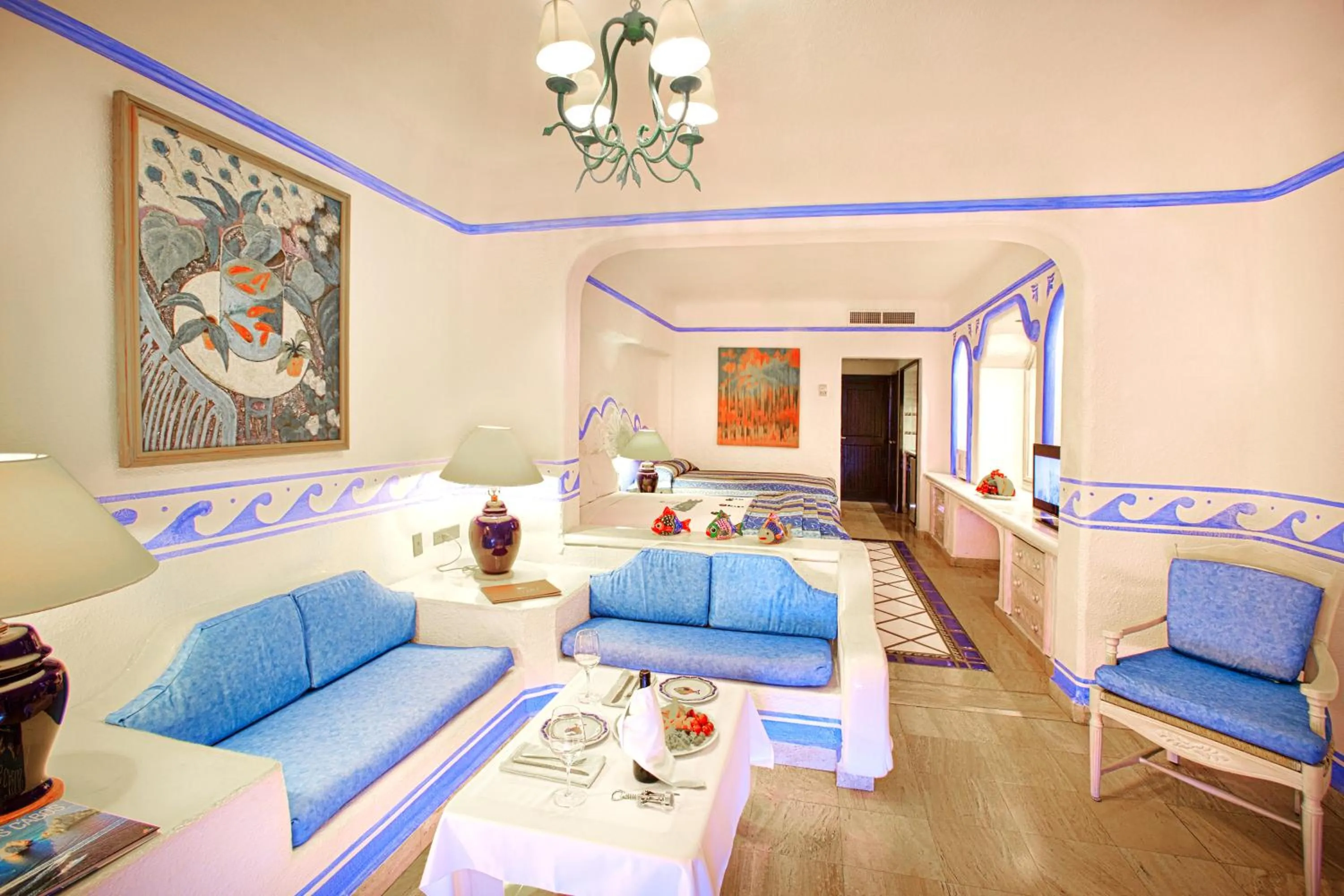 Living room in Pueblo Bonito Los Cabos Blanco Beach Resort - All Inclusive