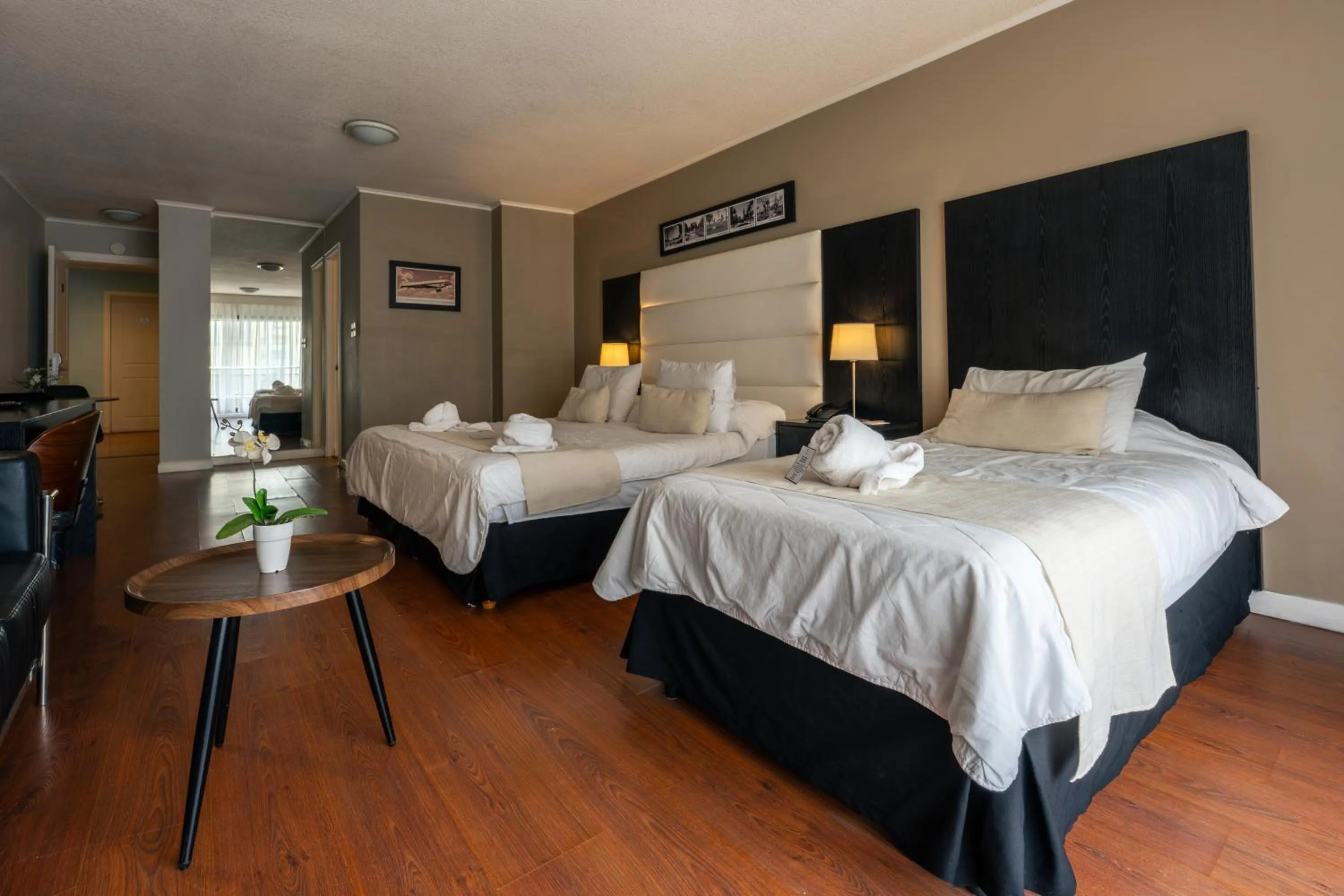 Bed in Pocitos Plaza Hotel